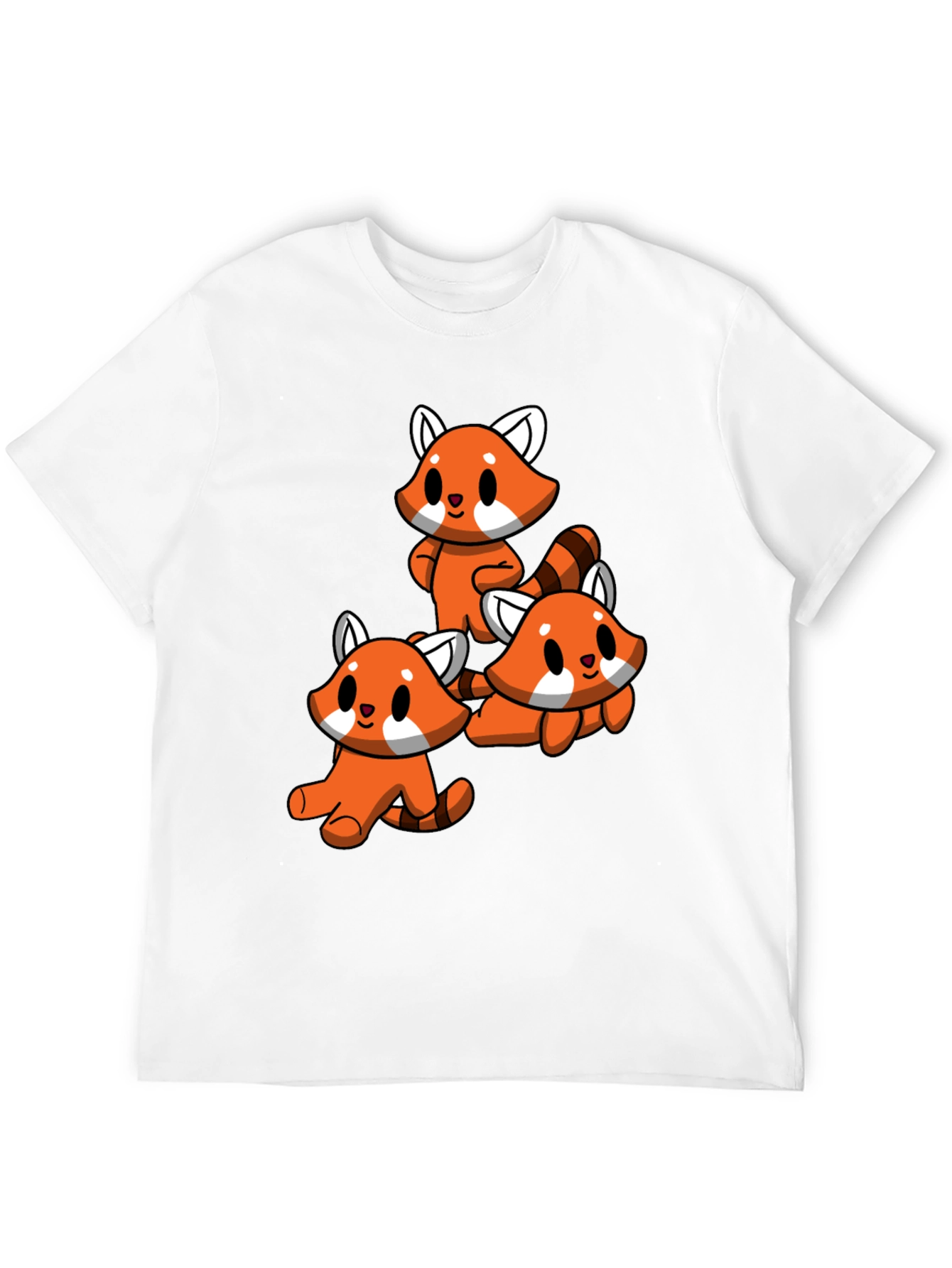 Cute Red Panda T-Shirt - Black