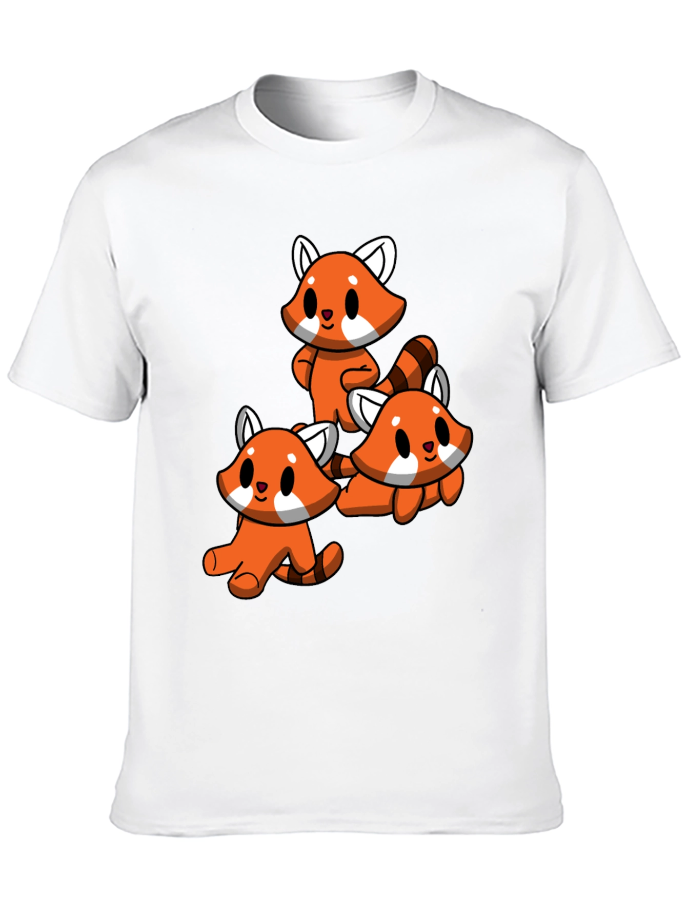 Cute Red Panda T-Shirt - Black