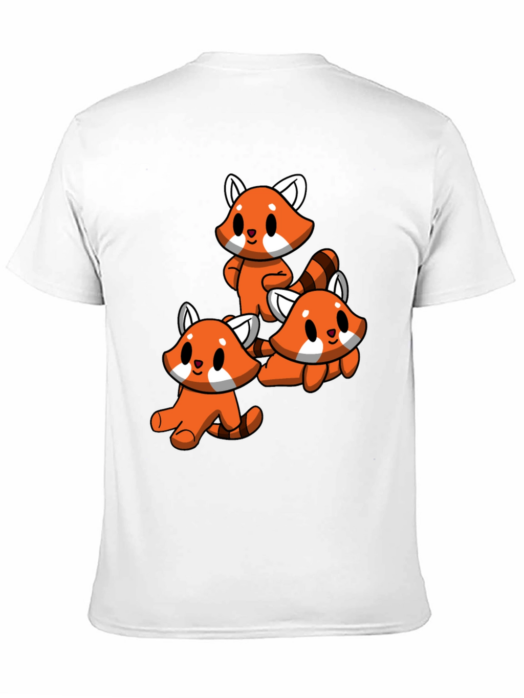 Cute Red Panda T-Shirt - Black