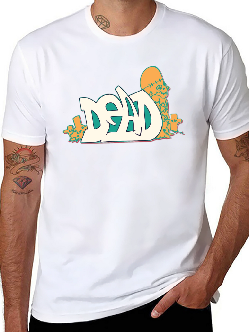 Dead Skateboarder Graphic Black T-Shirt