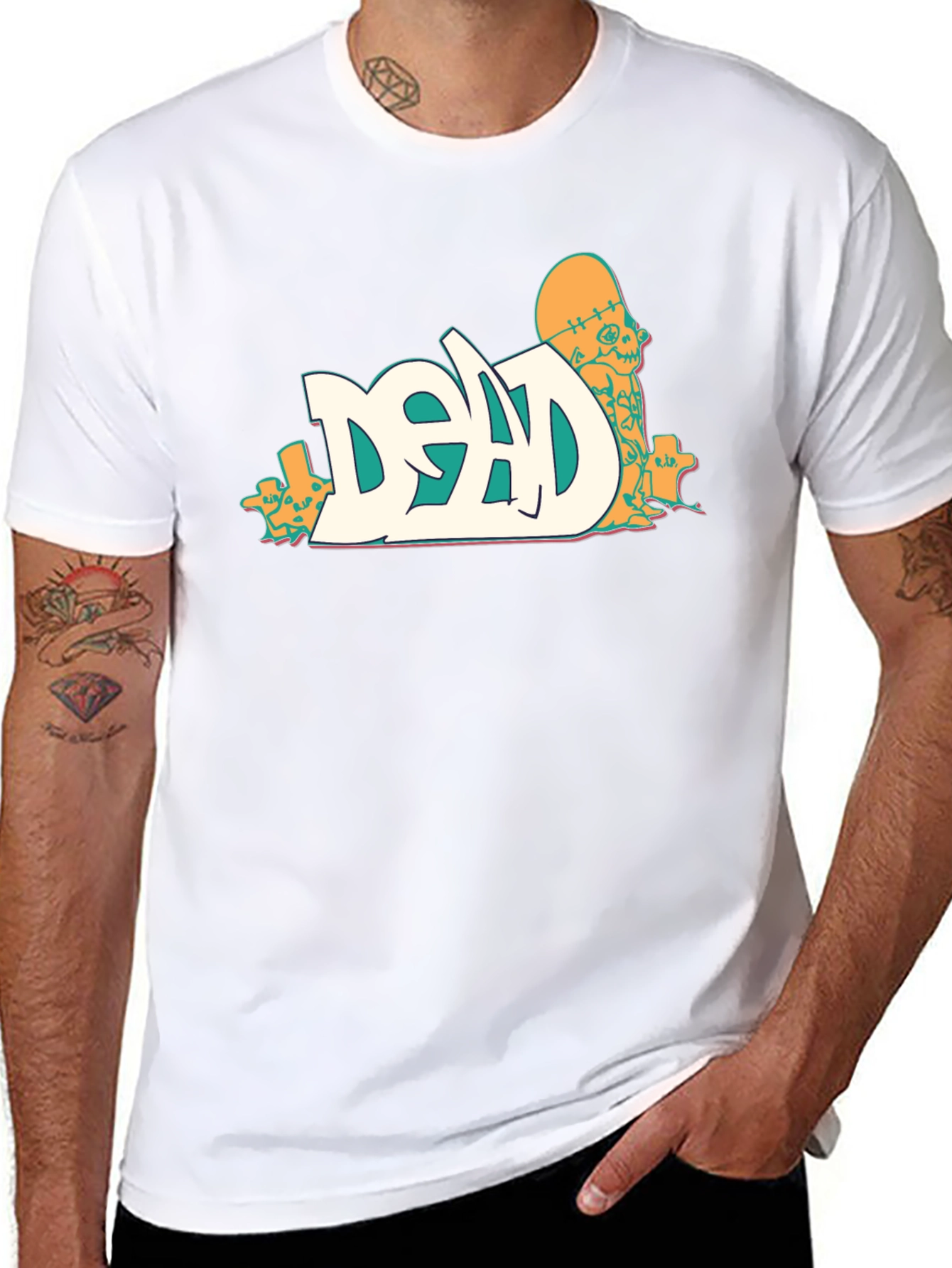 Dead Skateboarder Graphic Black T-Shirt