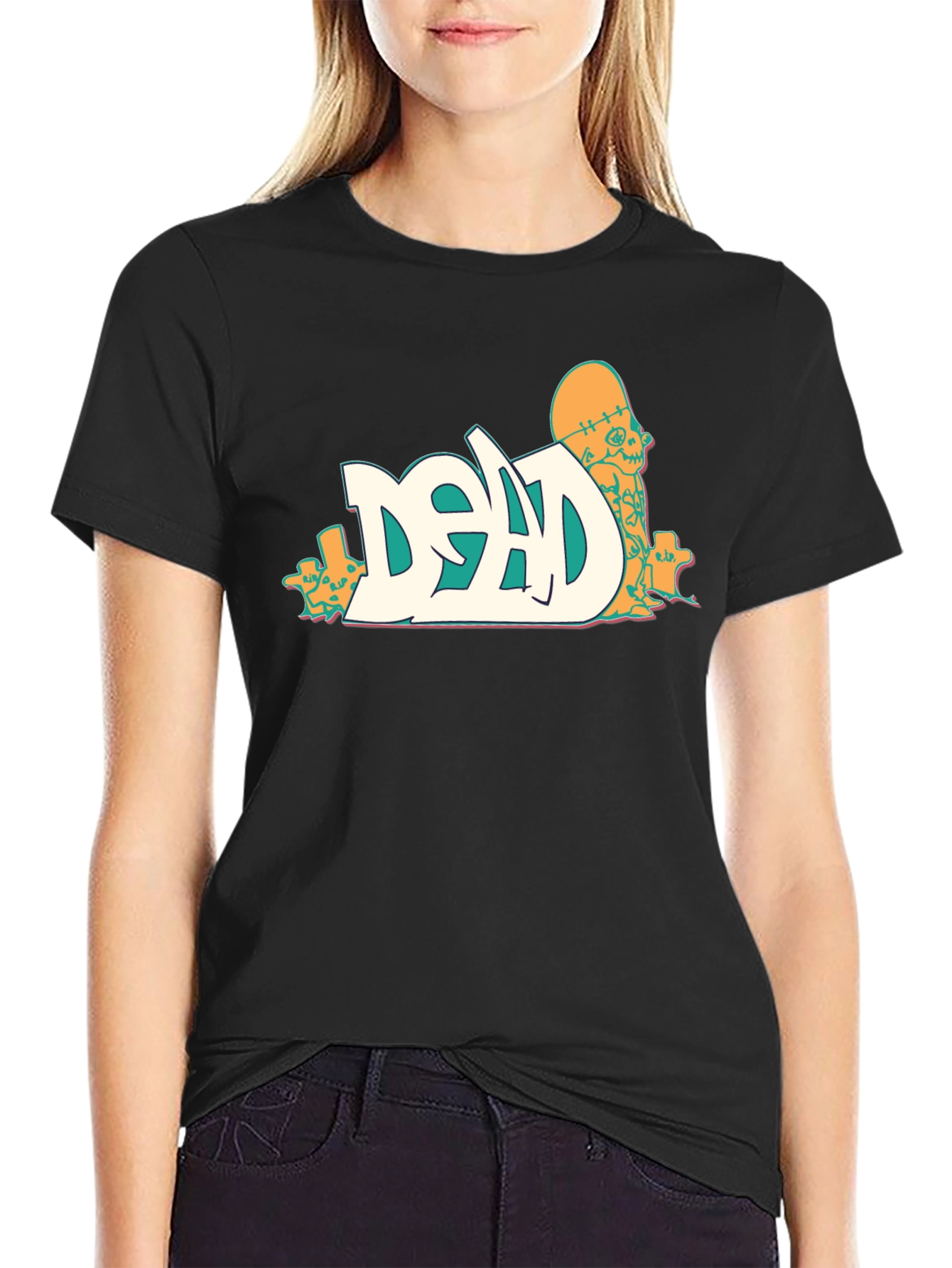 Dead Skateboarder Graphic Black T-Shirt