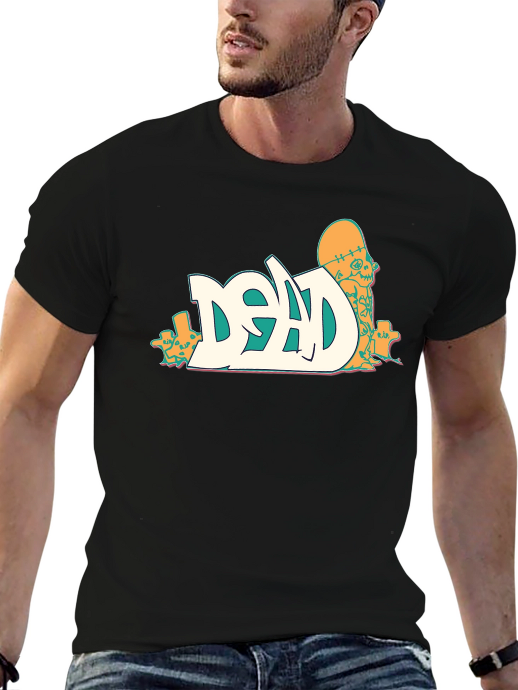 Dead Skateboarder Graphic Black T-Shirt