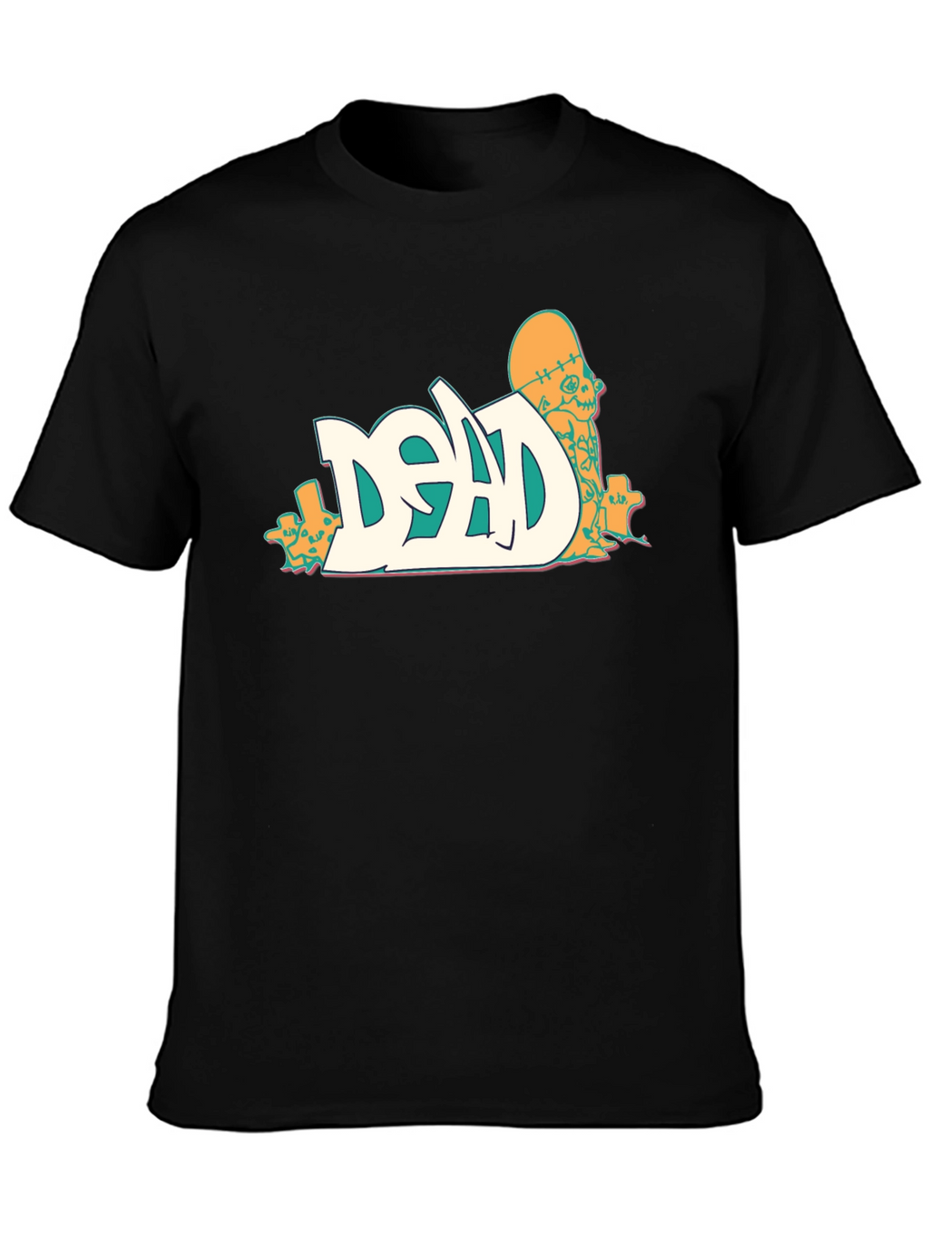 Dead Skateboarder Graphic Black T-Shirt