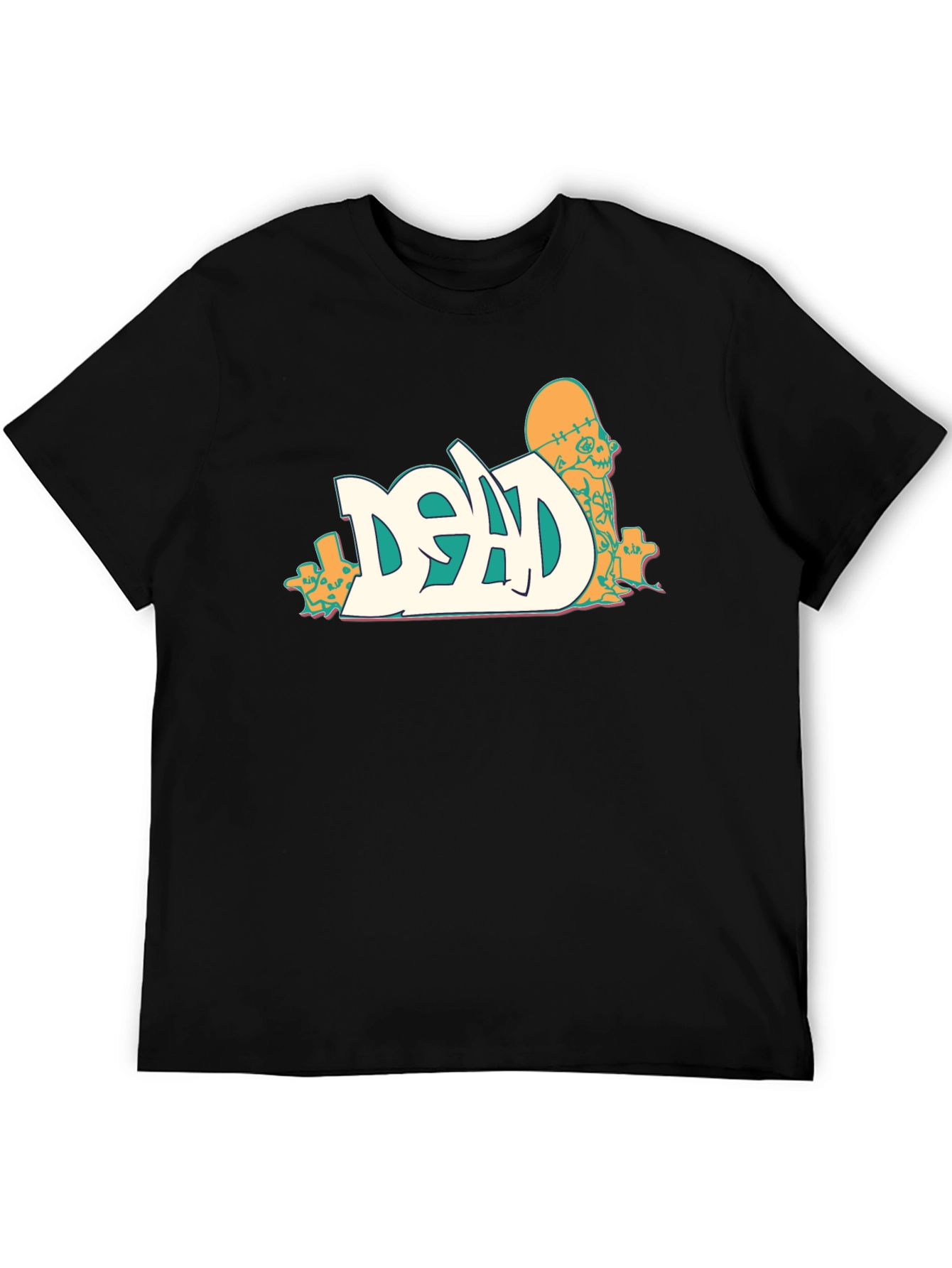 Dead Skateboarder Graphic Black T-Shirt