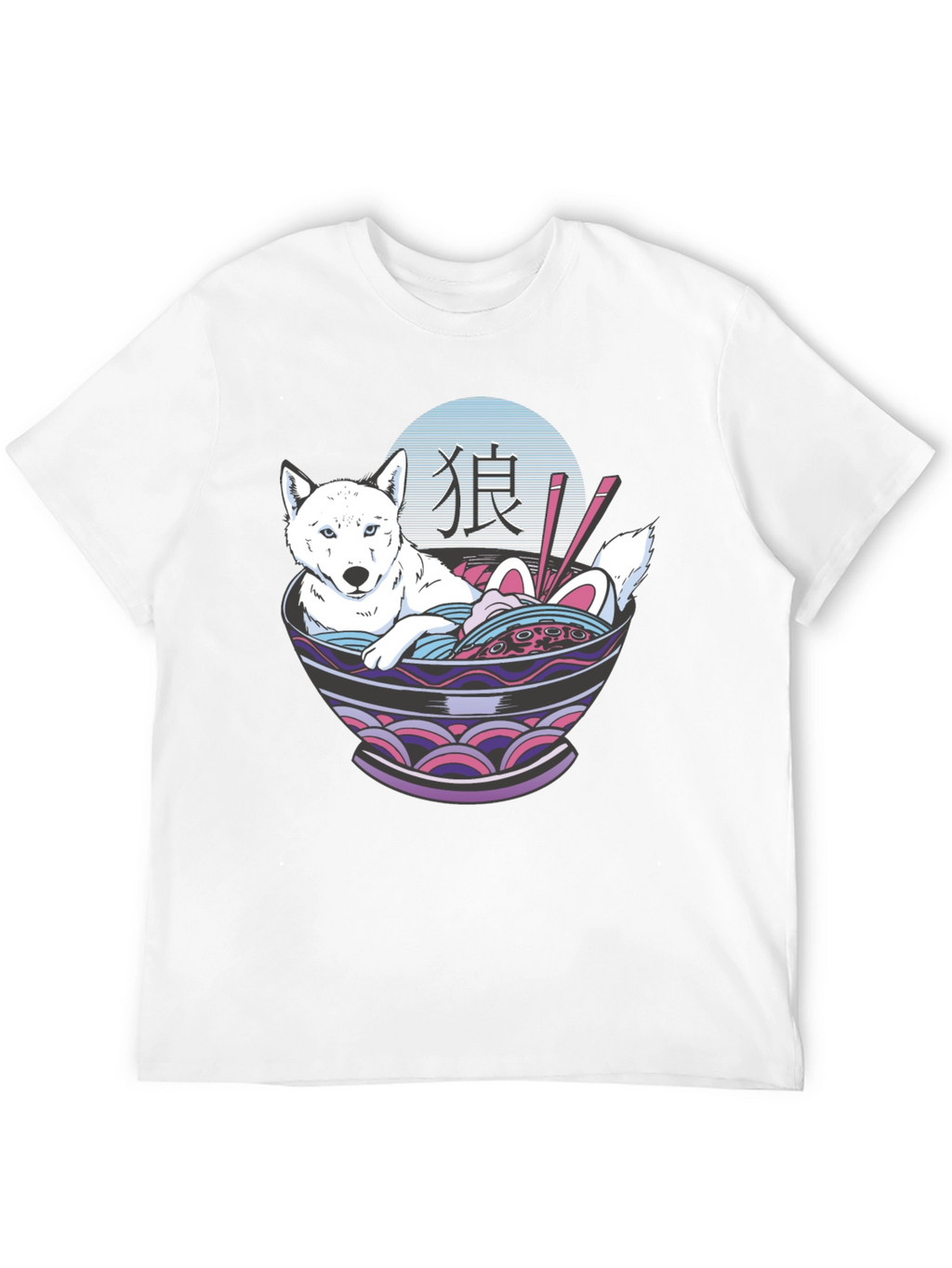 Ramen Dog Graphic T-Shirt - Unisex Casual Tee