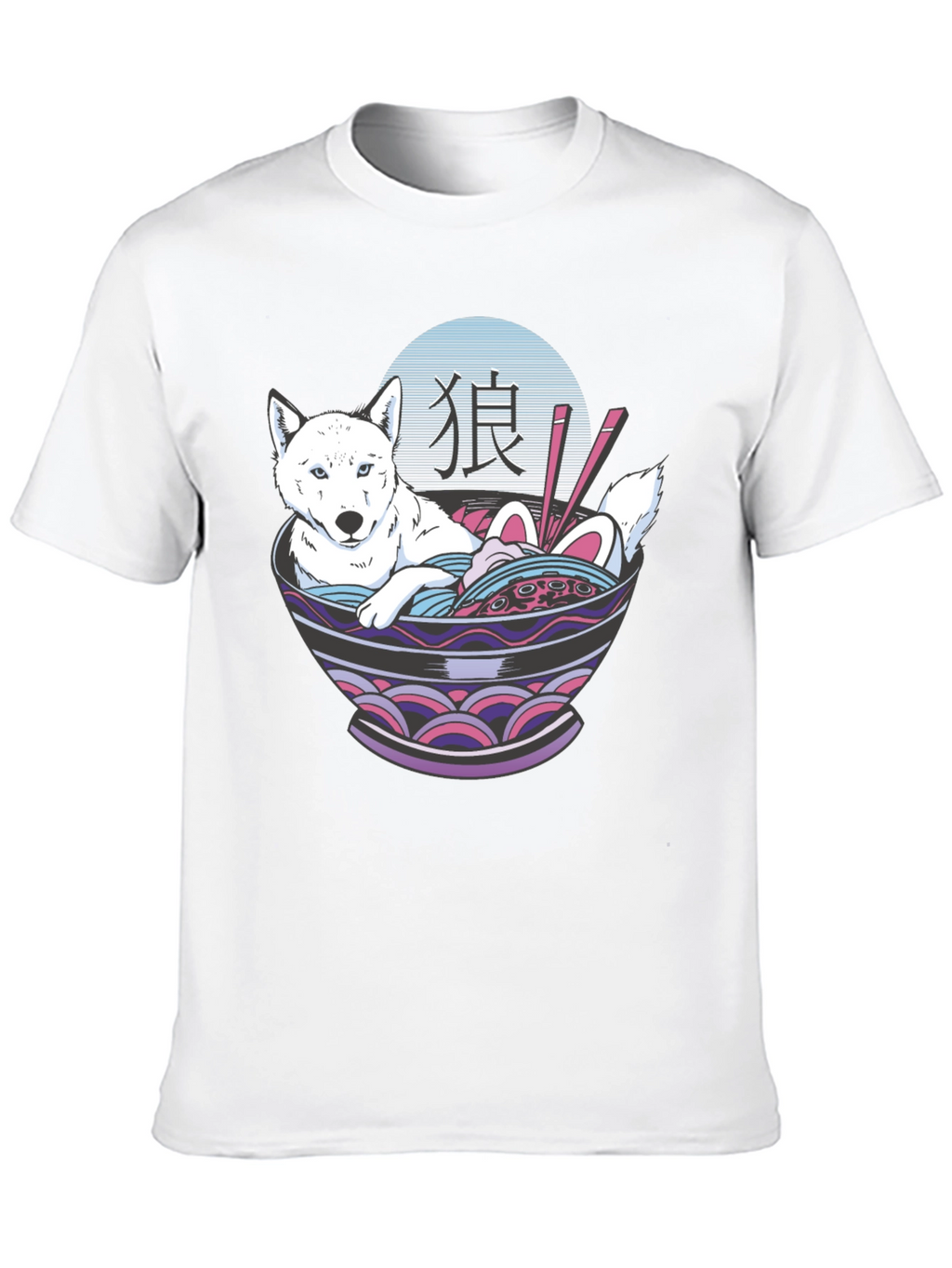 Ramen Dog Graphic T-Shirt - Unisex Casual Tee