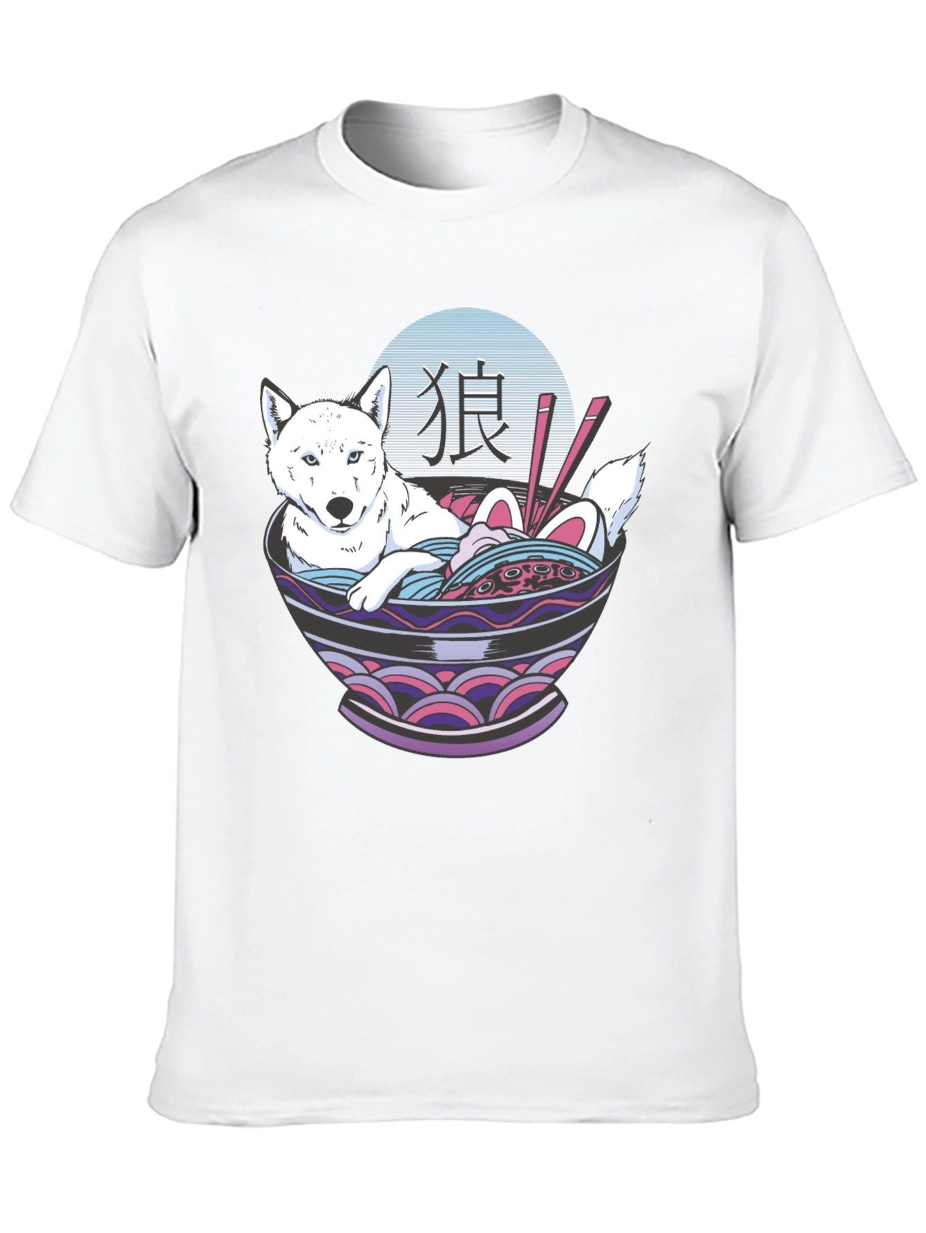 Ramen Dog Graphic T-Shirt - Unisex Casual Tee
