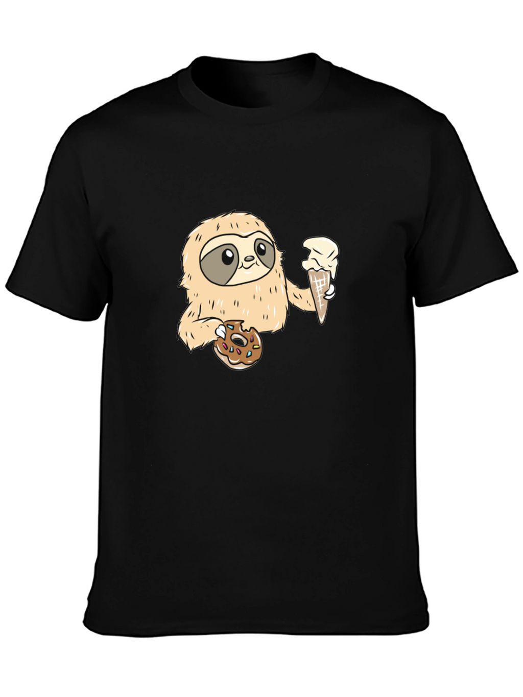Sloth Ice Cream & Donut T-Shirt