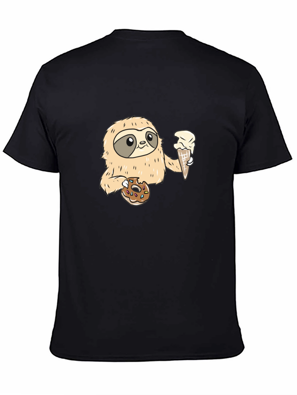 Sloth Ice Cream & Donut T-Shirt