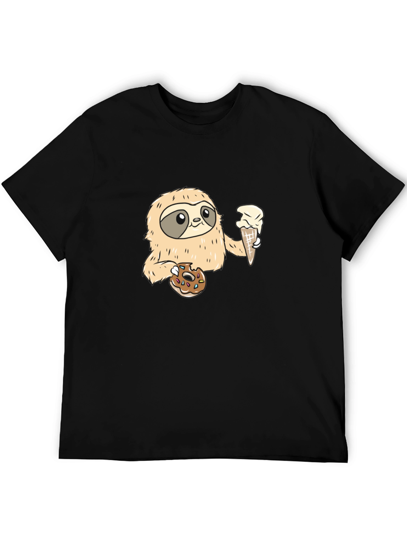 Sloth Ice Cream & Donut T-Shirt