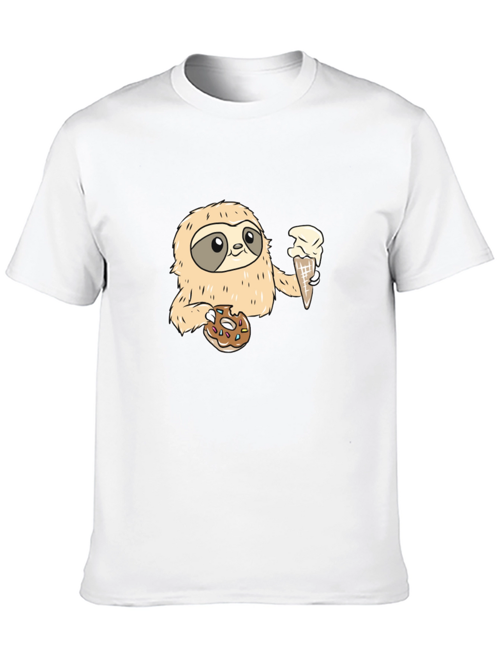 Sloth Ice Cream & Donut T-Shirt