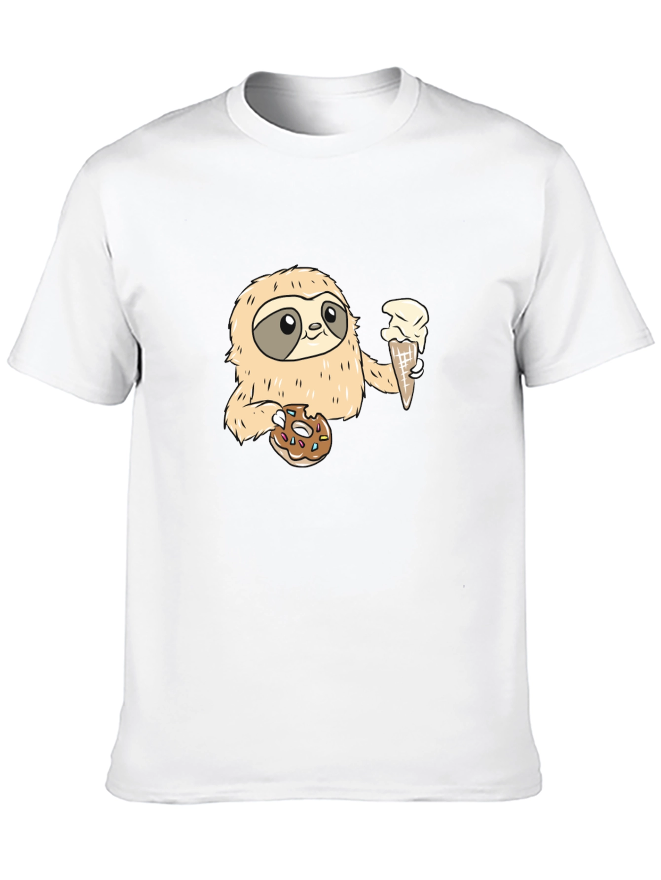 Sloth Ice Cream & Donut T-Shirt