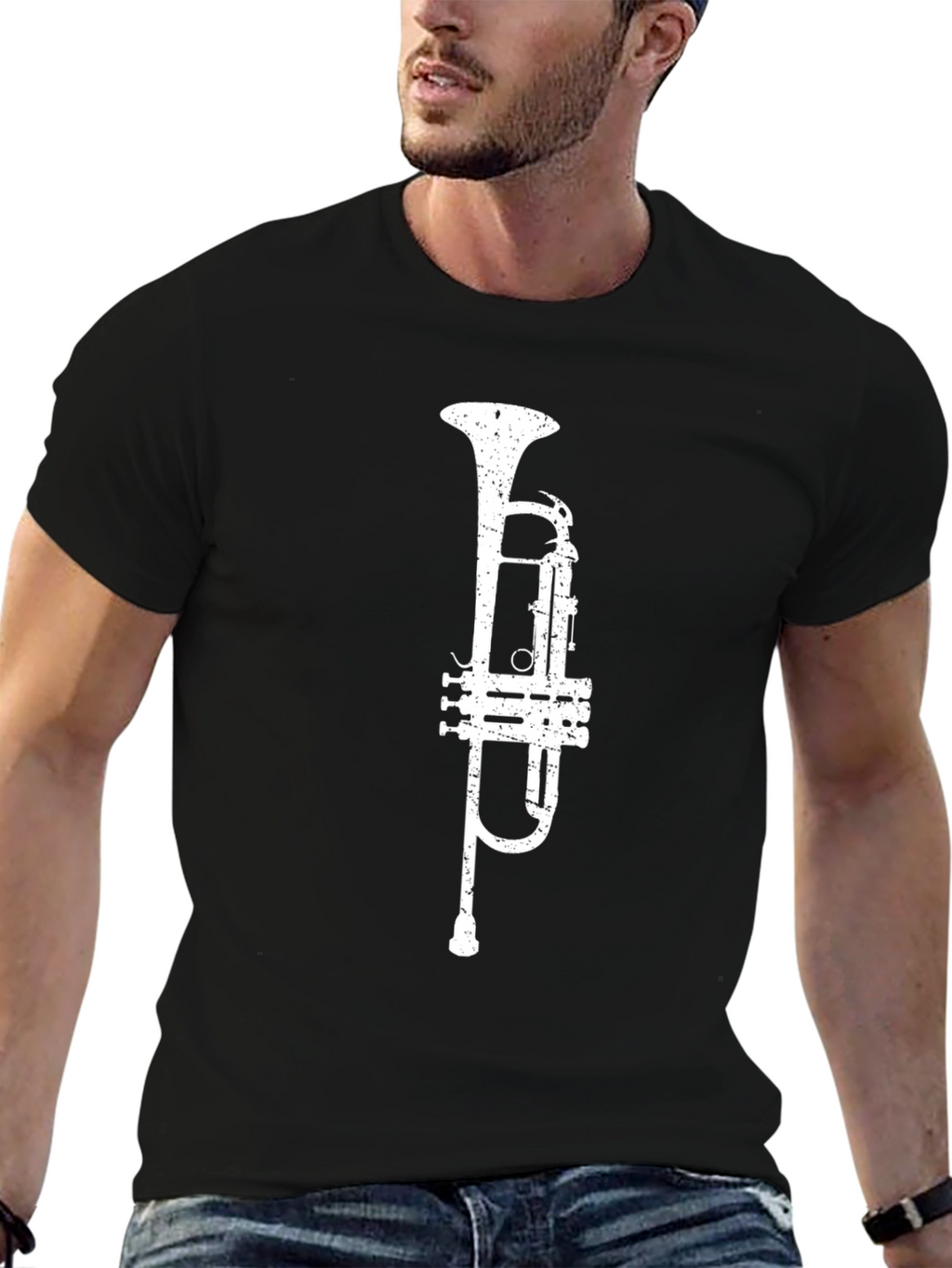 Trumpet Graphic Tee - Musical Instrument T-Shirt