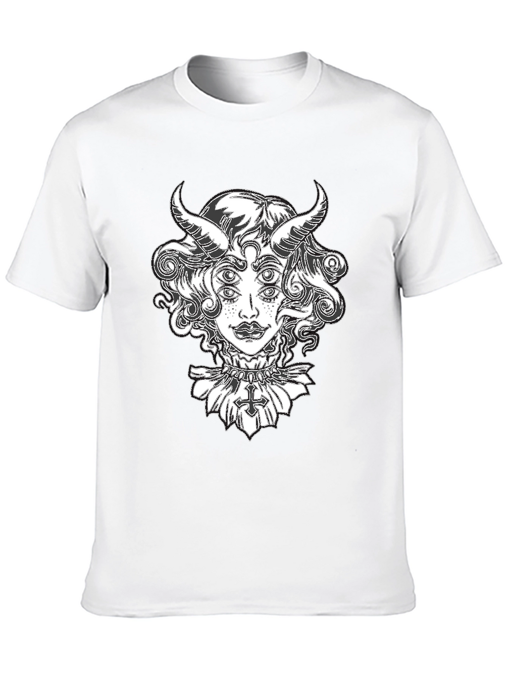 Devil Woman Graphic Tee - Black T-Shirt
