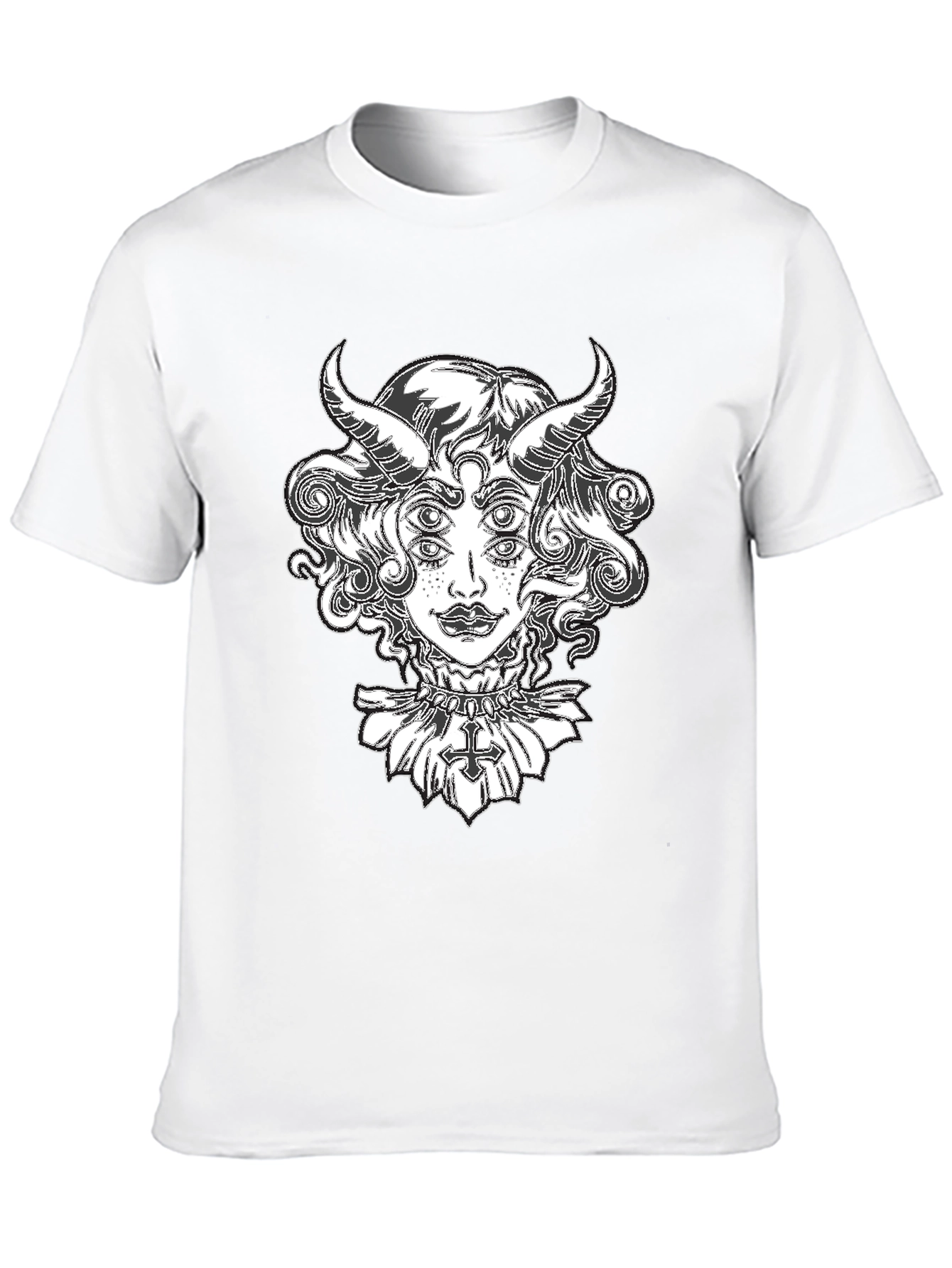 Devil Woman Graphic Tee - Black T-Shirt