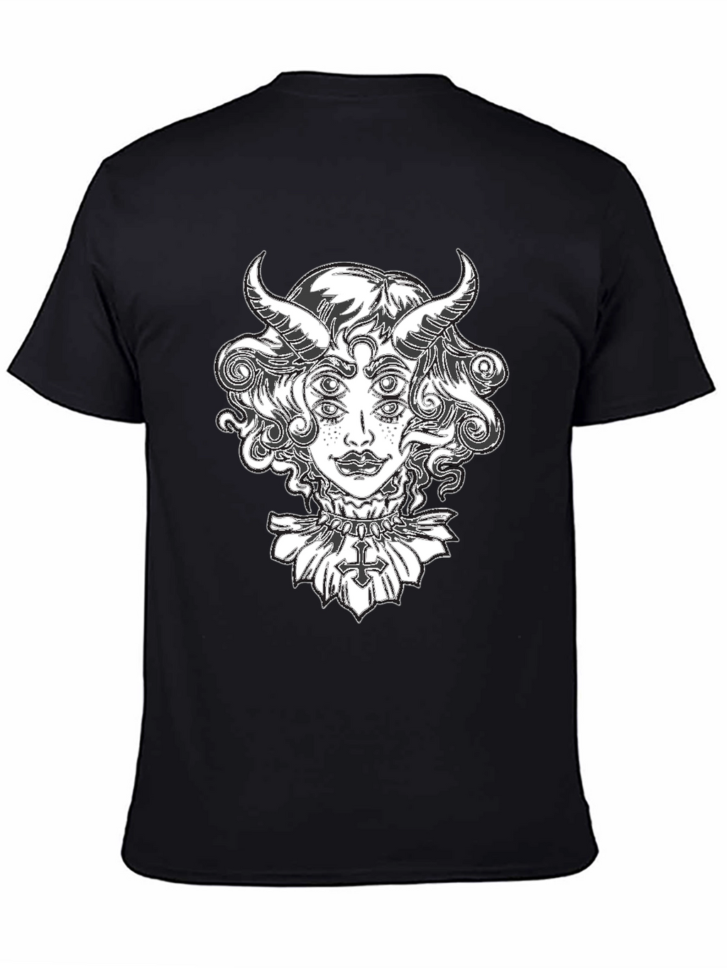 Devil Woman Graphic Tee - Black T-Shirt