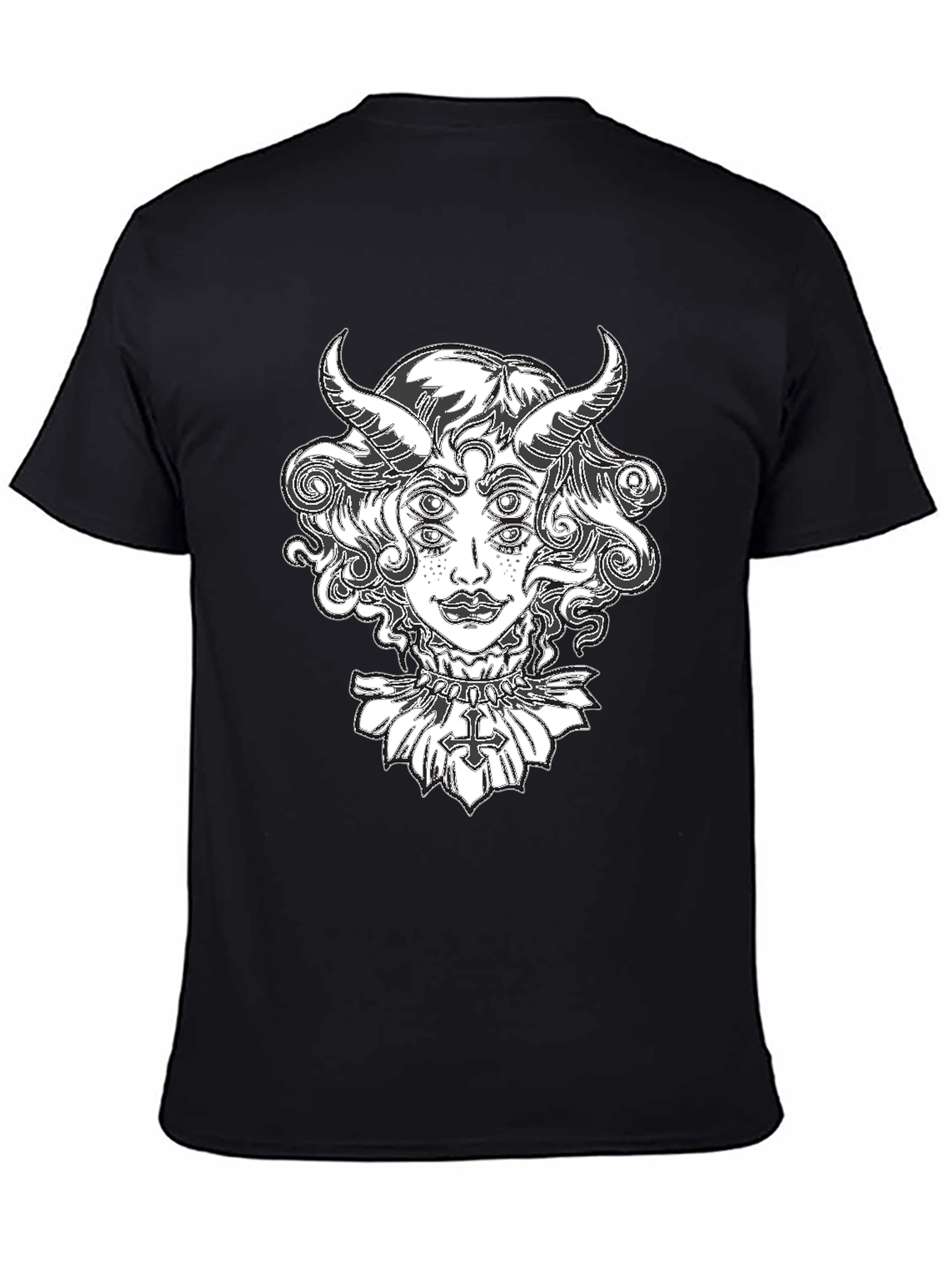 Devil Woman Graphic Tee - Black T-Shirt