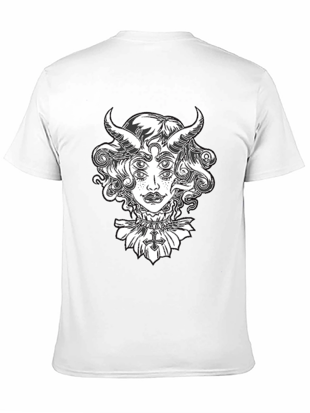 Devil Woman Graphic Tee - Black T-Shirt