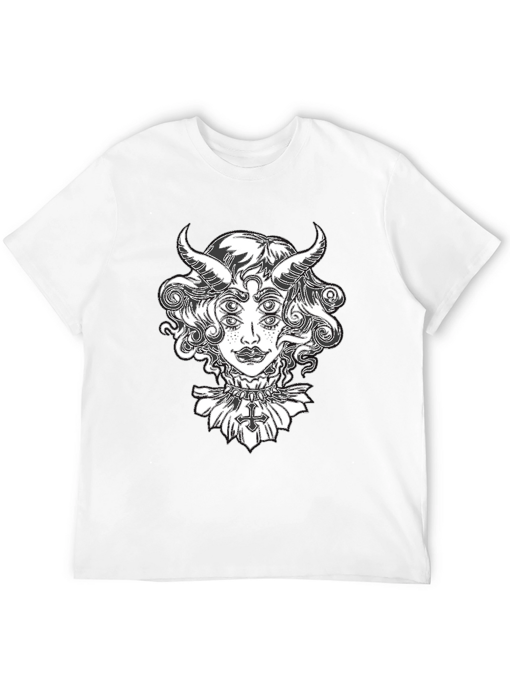 Devil Woman Graphic Tee - Black T-Shirt