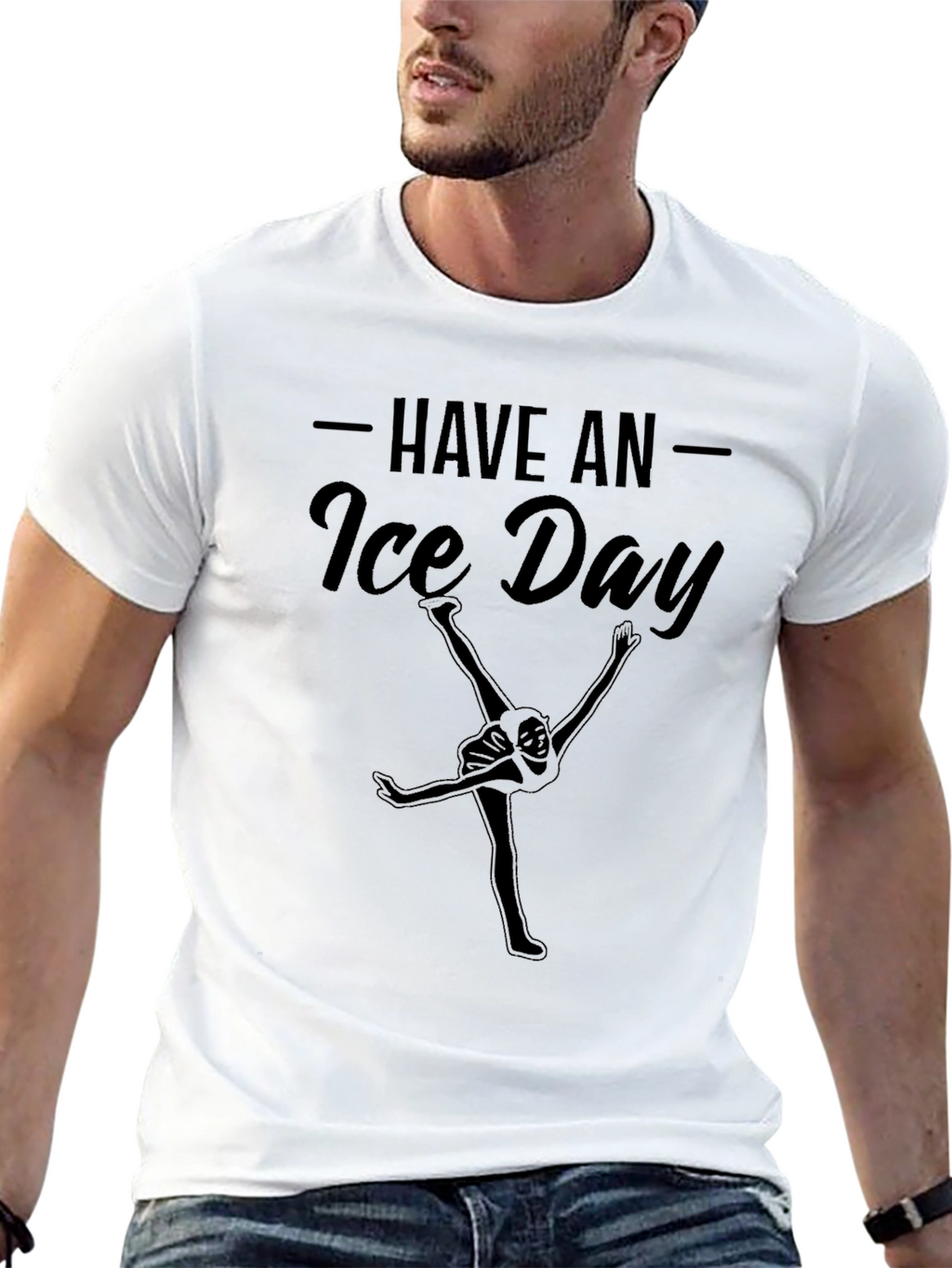 Have an Ice Day Black Graphic T-Shirt