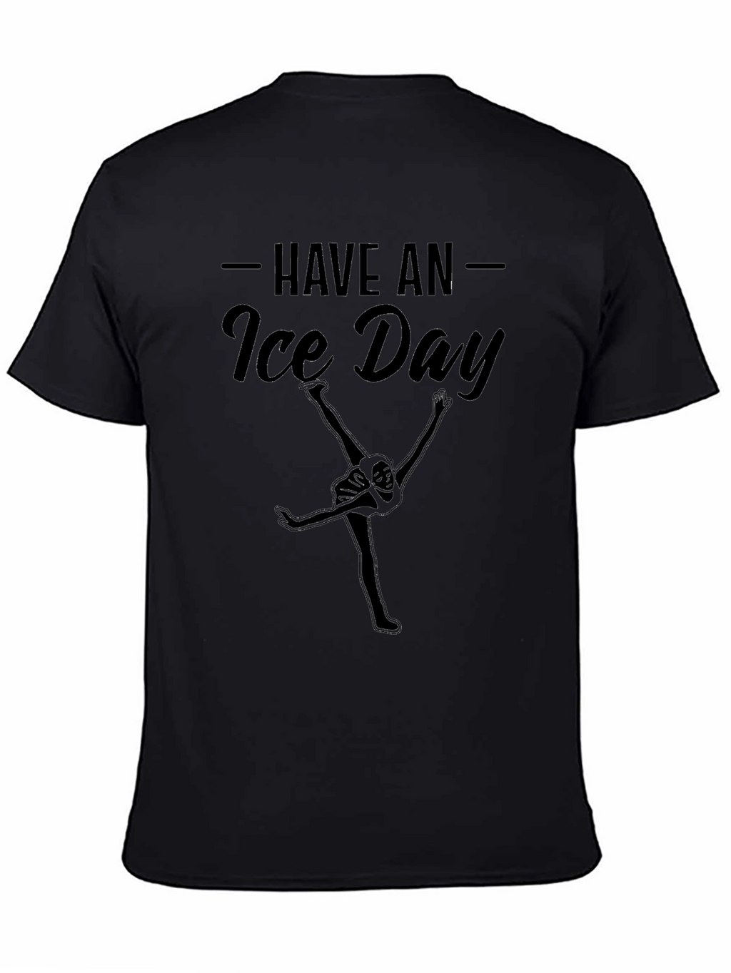 Have an Ice Day Black Graphic T-Shirt