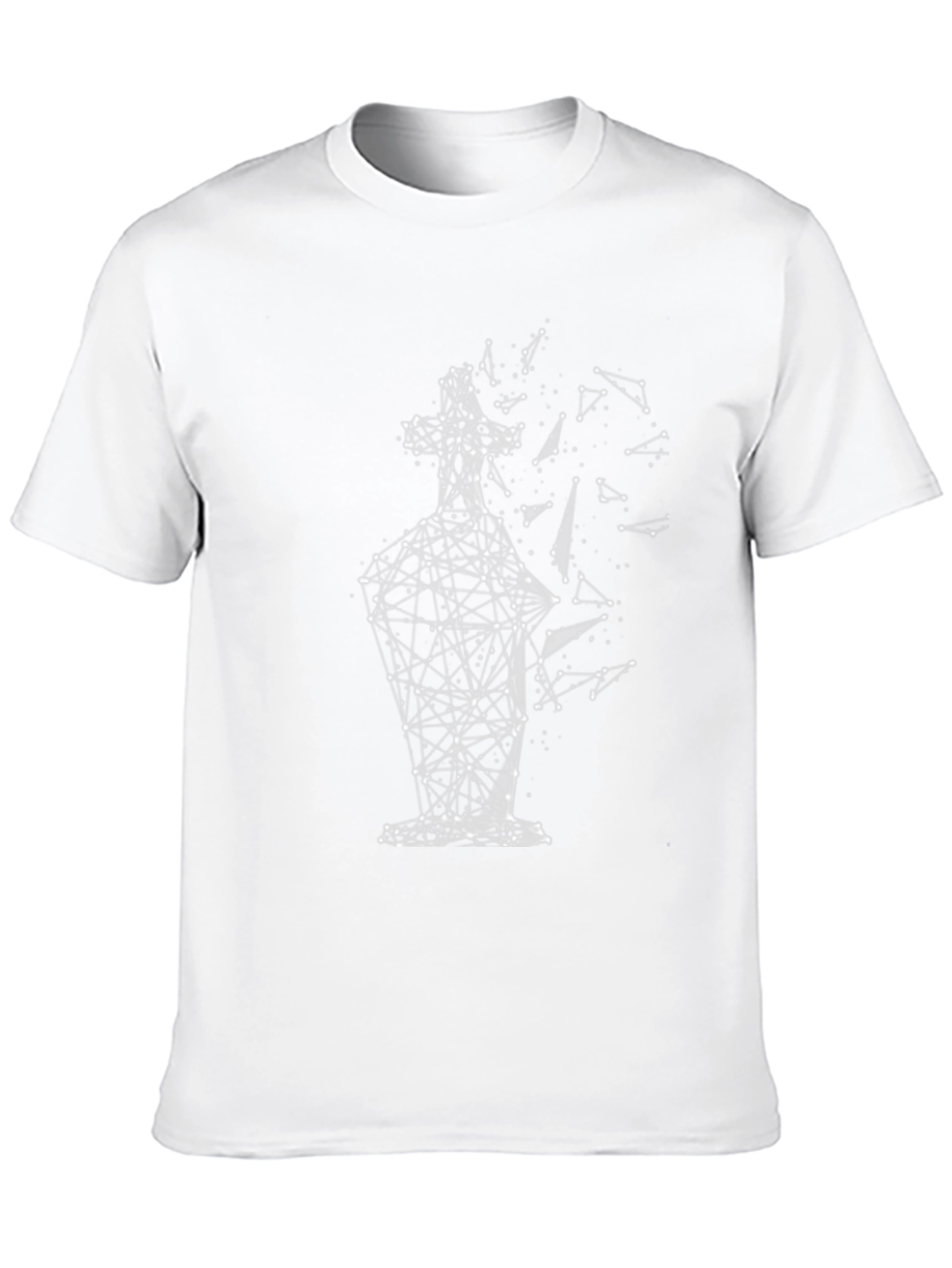 Abstract Geometric Graphic Tee - Modern Style