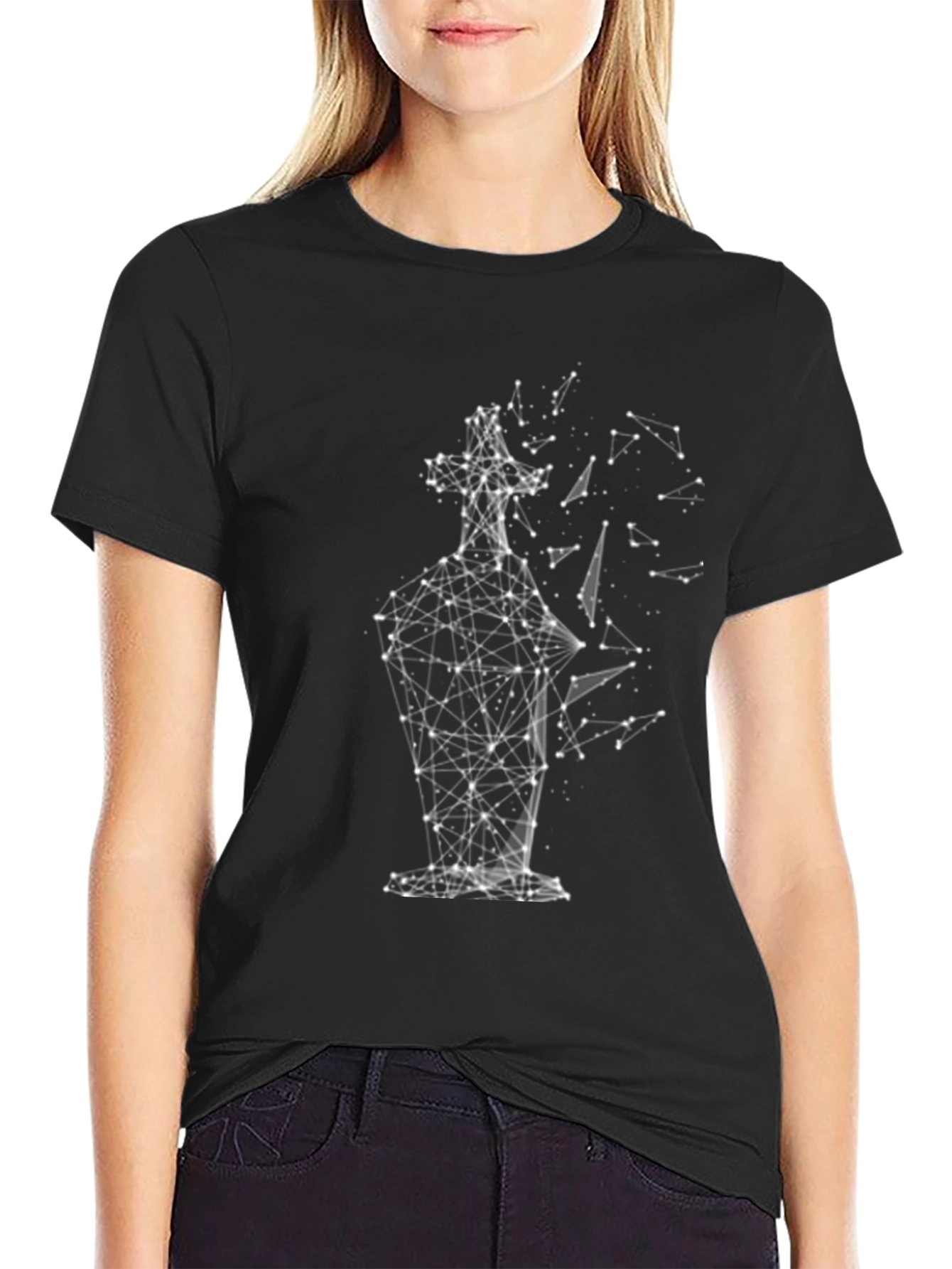 Abstract Geometric Graphic Tee - Modern Style