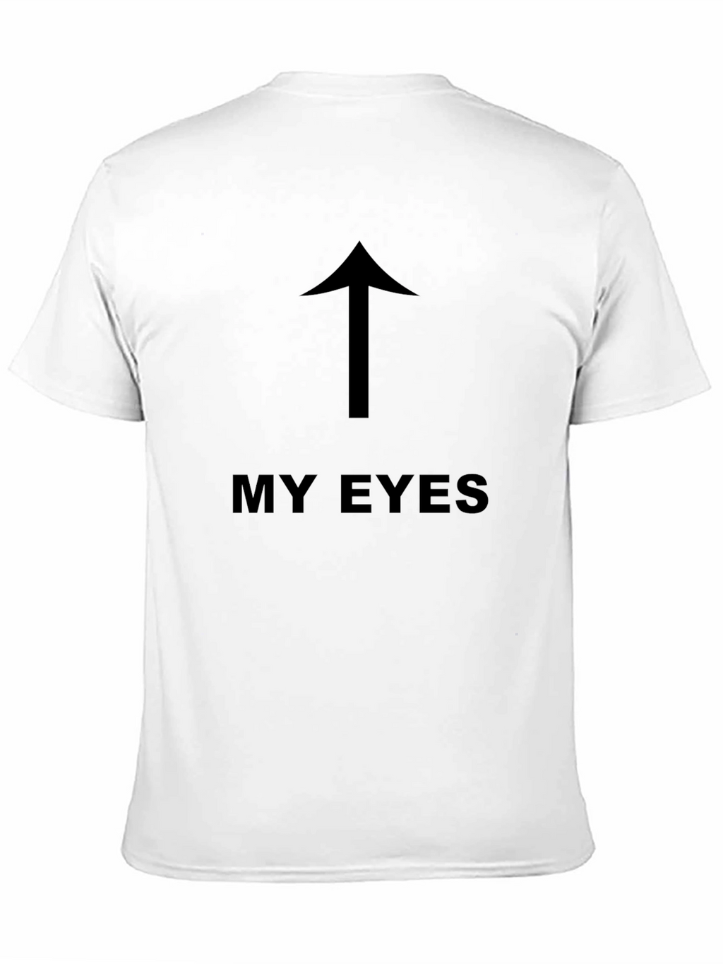 My Eyes Up Arrow Graphic T-Shirt - Black