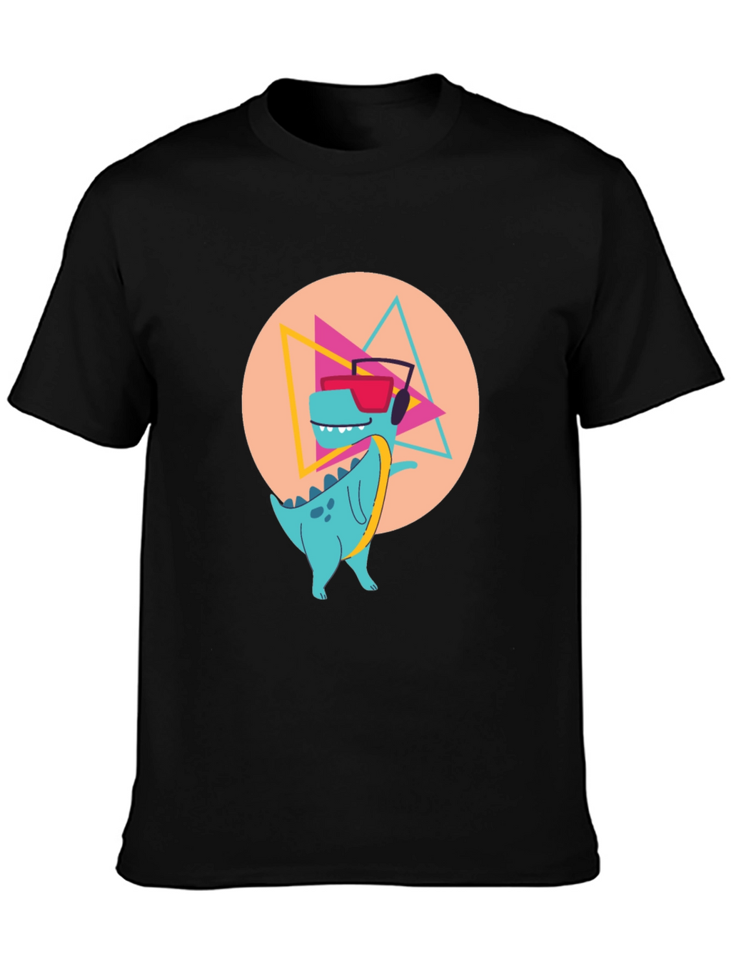 Dino DJ Graphic Tee - Cool & Trendy