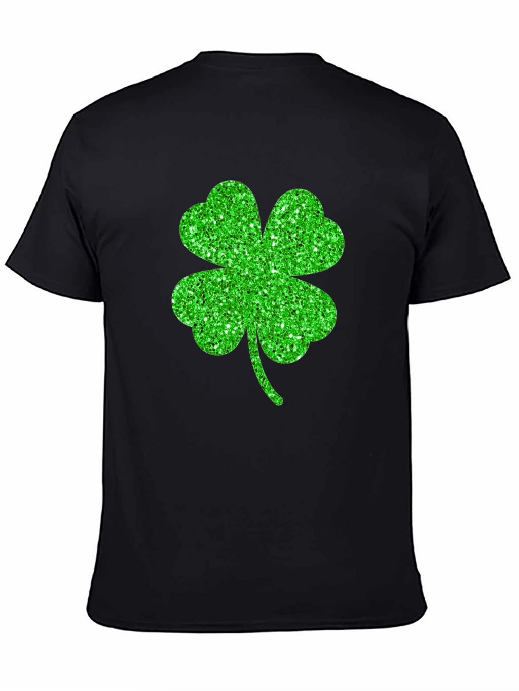 Lucky Shamrock Graphic Tee - Black