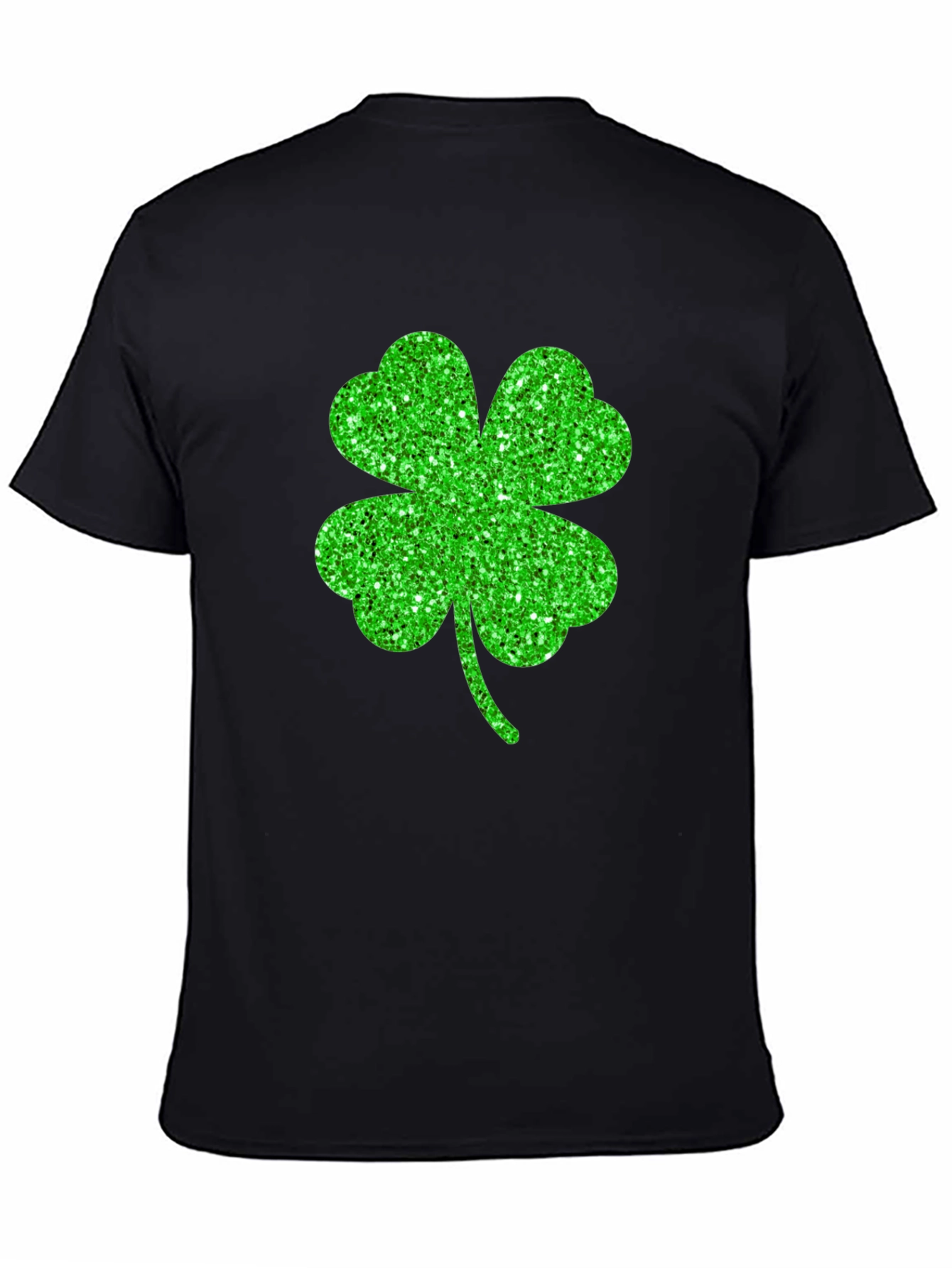 Lucky Shamrock Graphic Tee - Black