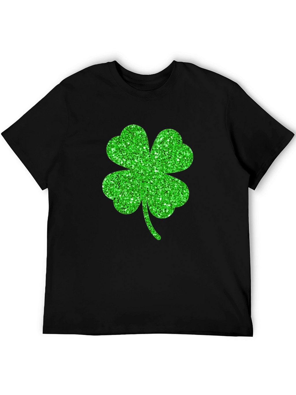 Lucky Shamrock Graphic Tee - Black