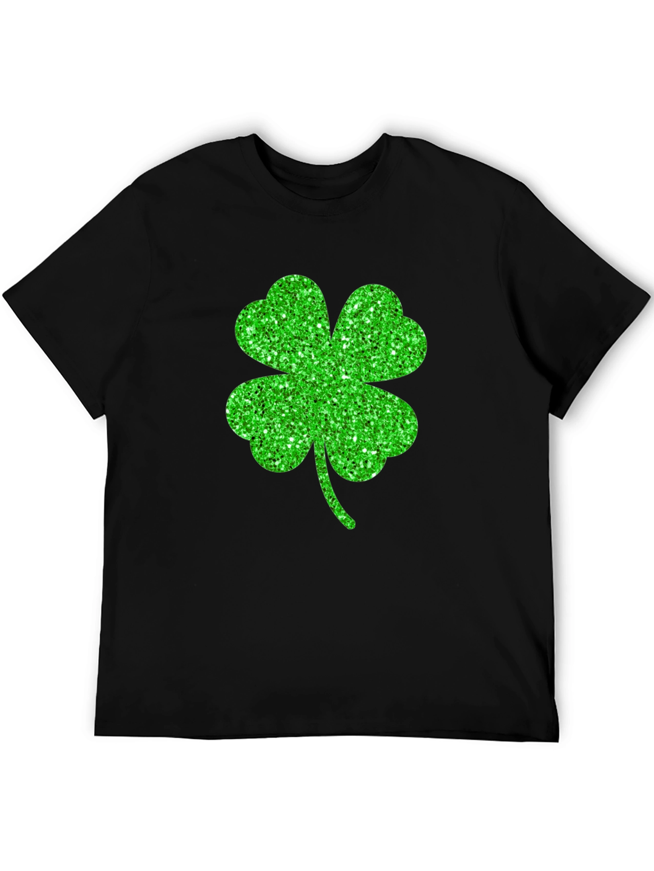 Lucky Shamrock Graphic Tee - Black