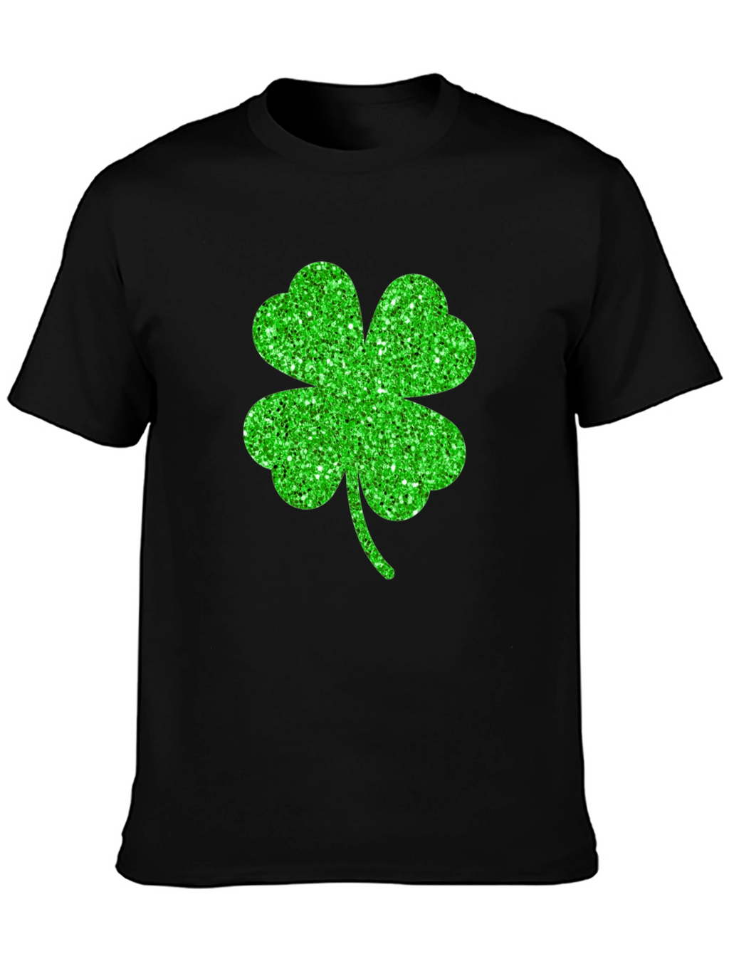 Lucky Shamrock Graphic Tee - Black