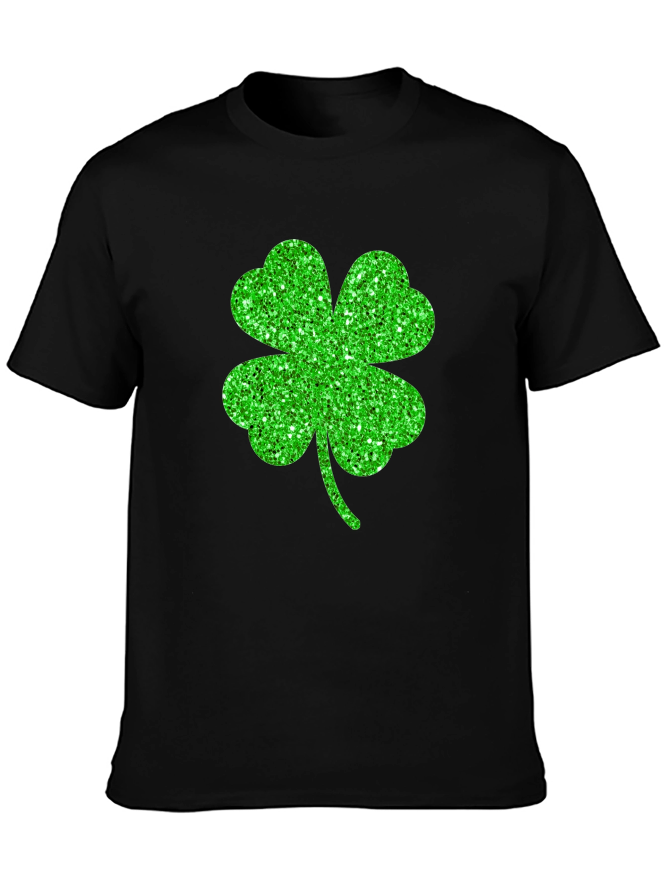 Lucky Shamrock Graphic Tee - Black