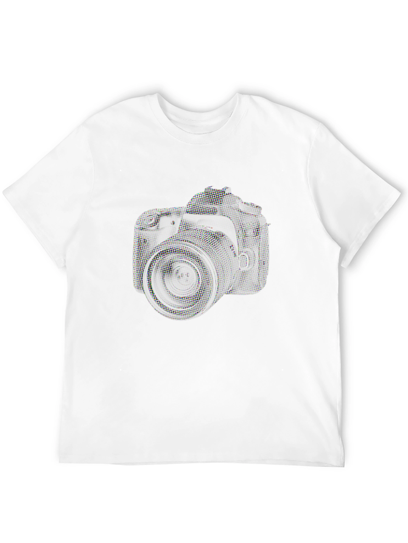 Camera Graphic Print T-Shirt - Black