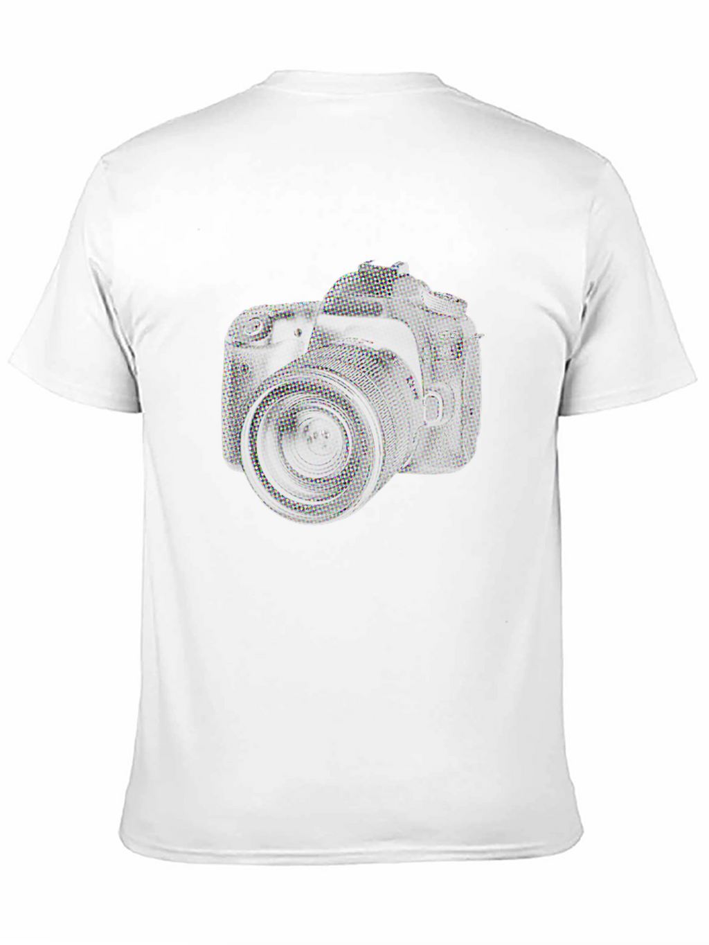 Camera Graphic Print T-Shirt - Black