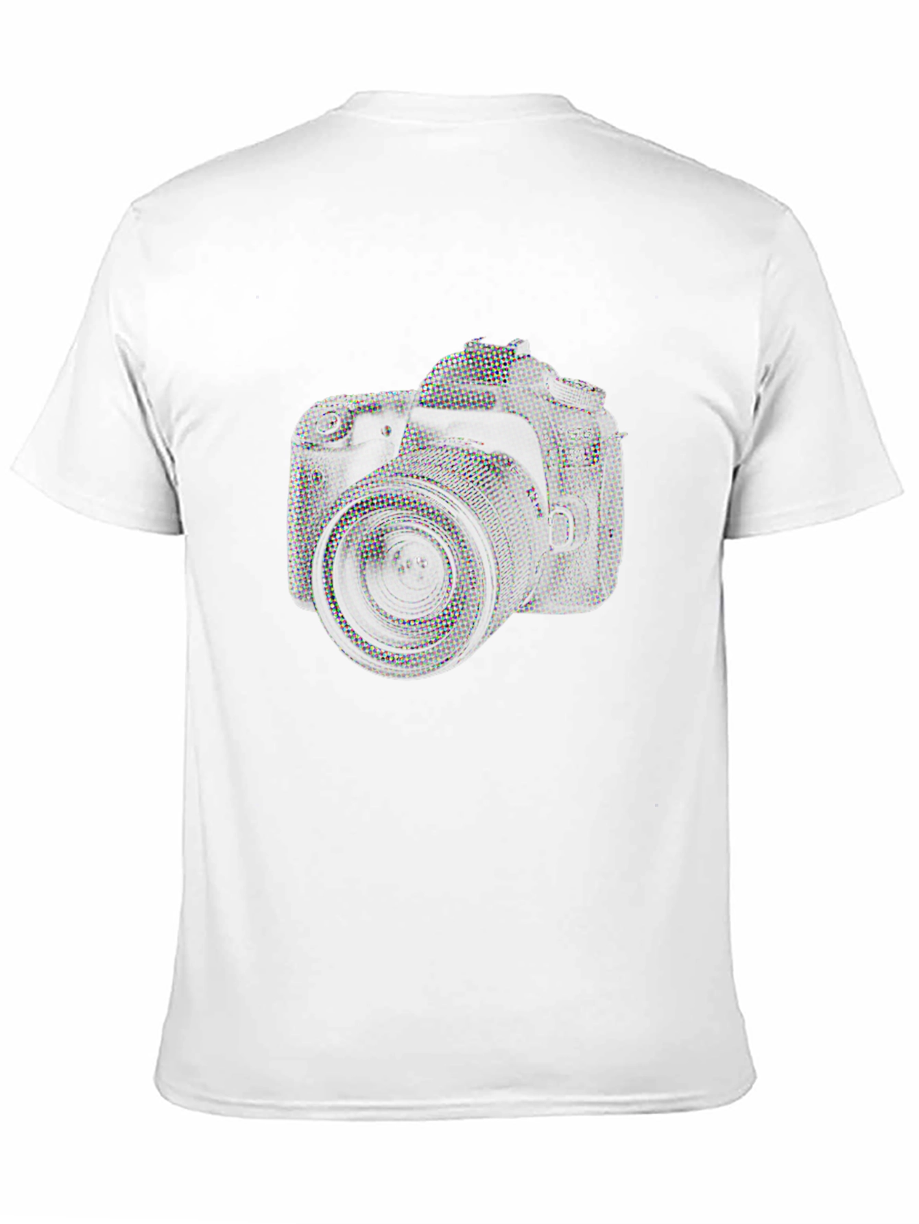 Camera Graphic Print T-Shirt - Black