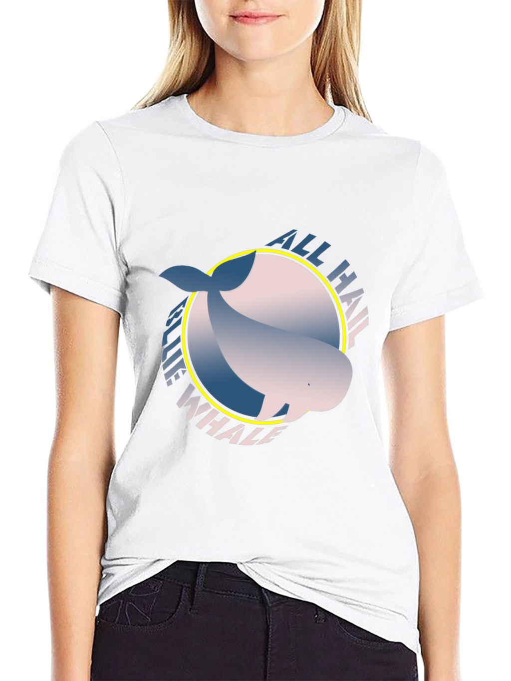 All Hail Blue Whale Graphic Tee
