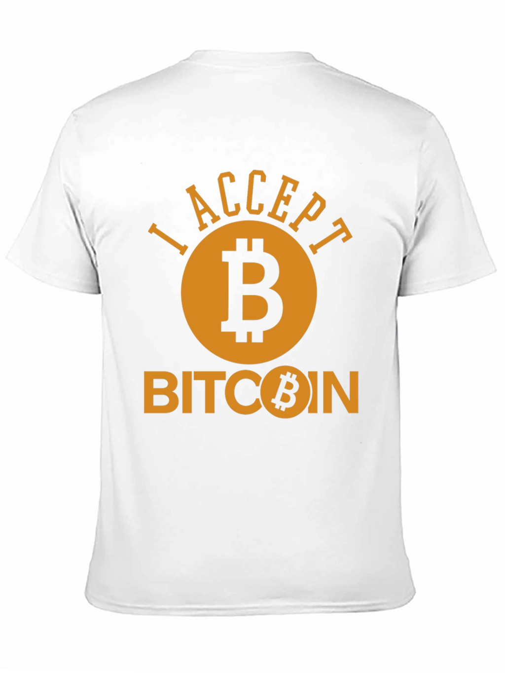 I Accept Bitcoin Black T-Shirt
