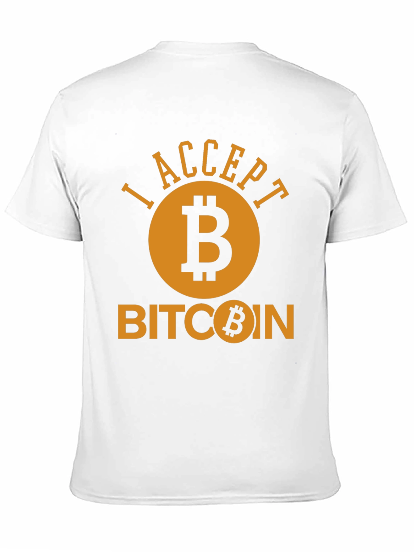 I Accept Bitcoin Black T-Shirt