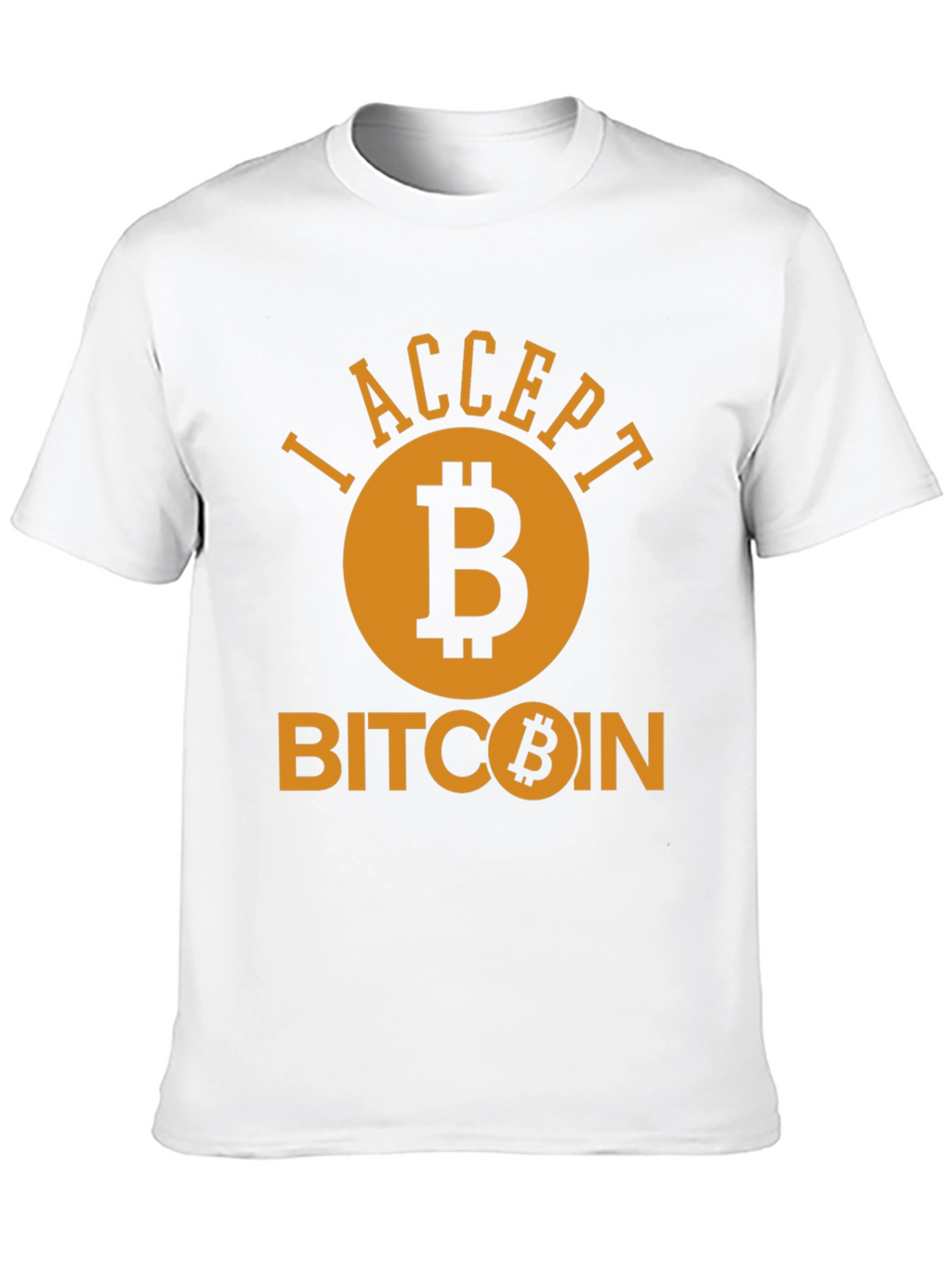 I Accept Bitcoin Black T-Shirt