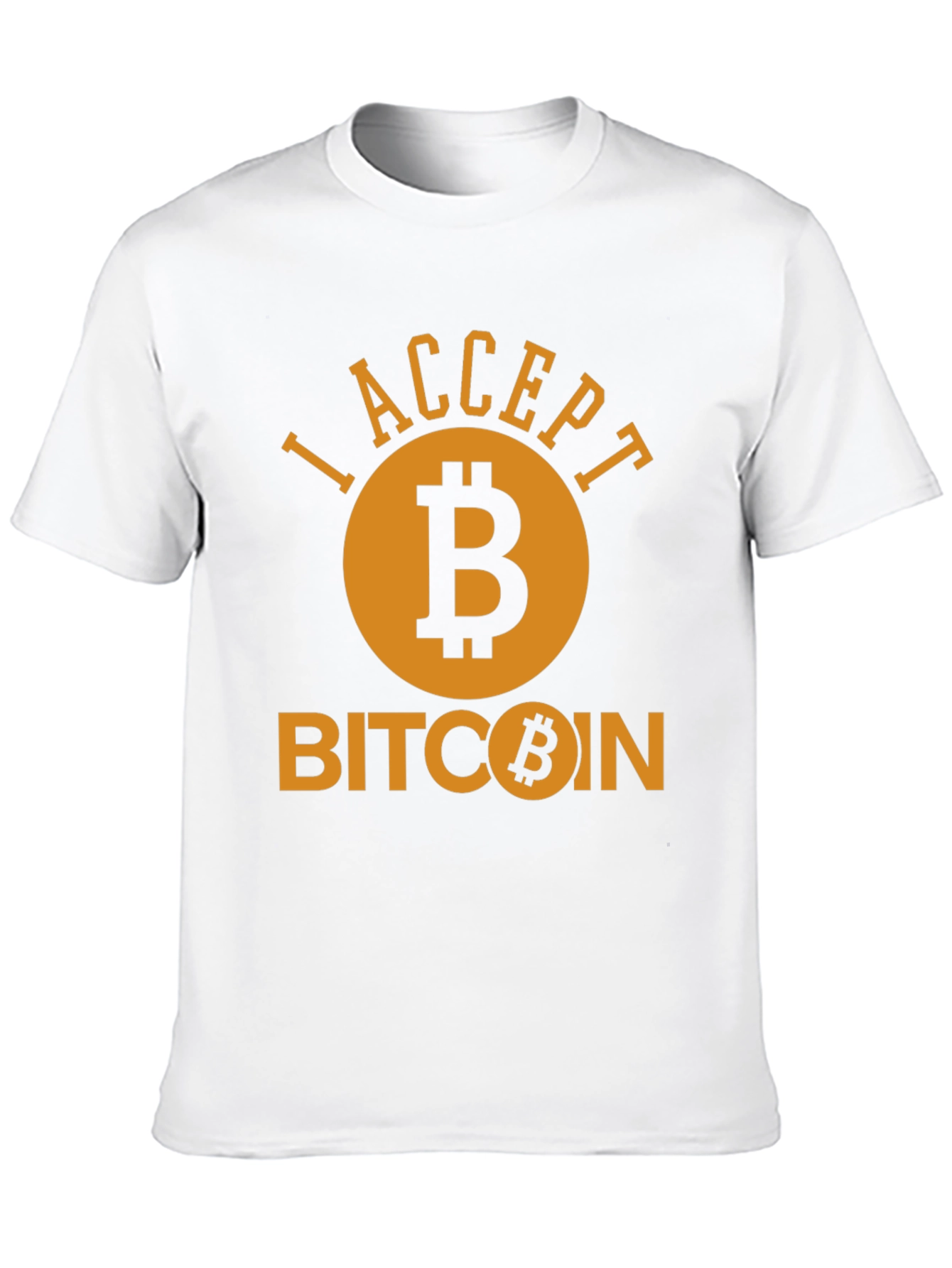 I Accept Bitcoin Black T-Shirt