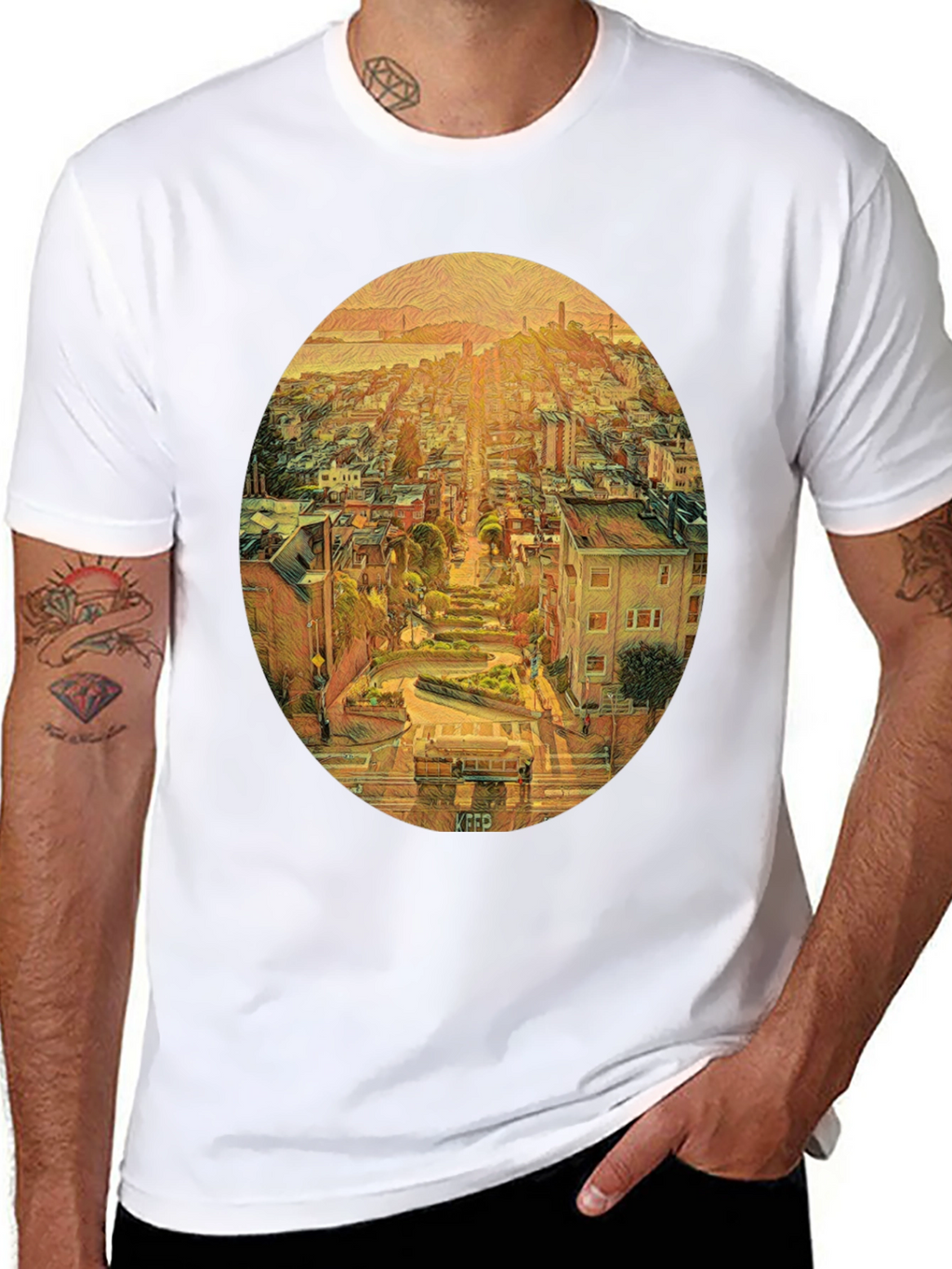 San Francisco Lombard Street Art T-Shirt