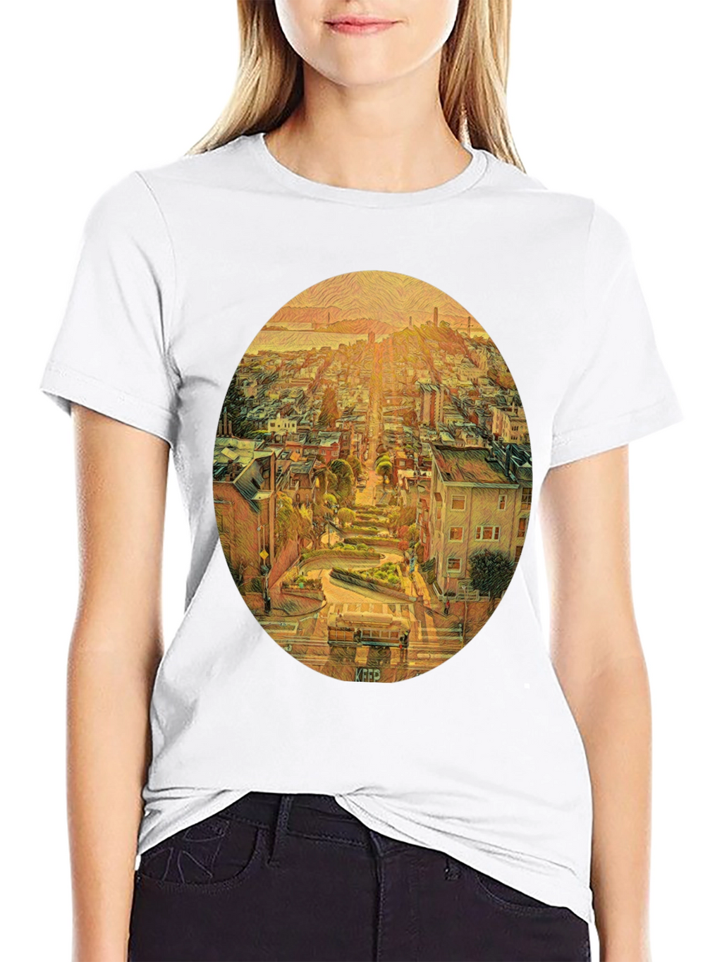 San Francisco Lombard Street Art T-Shirt