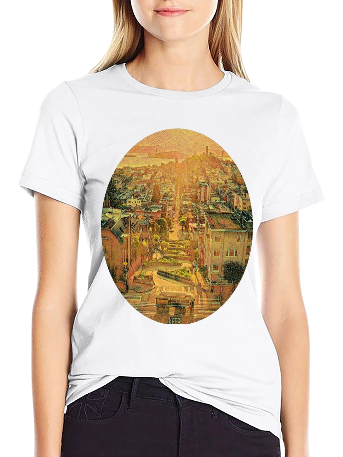 San Francisco Lombard Street Art T-Shirt