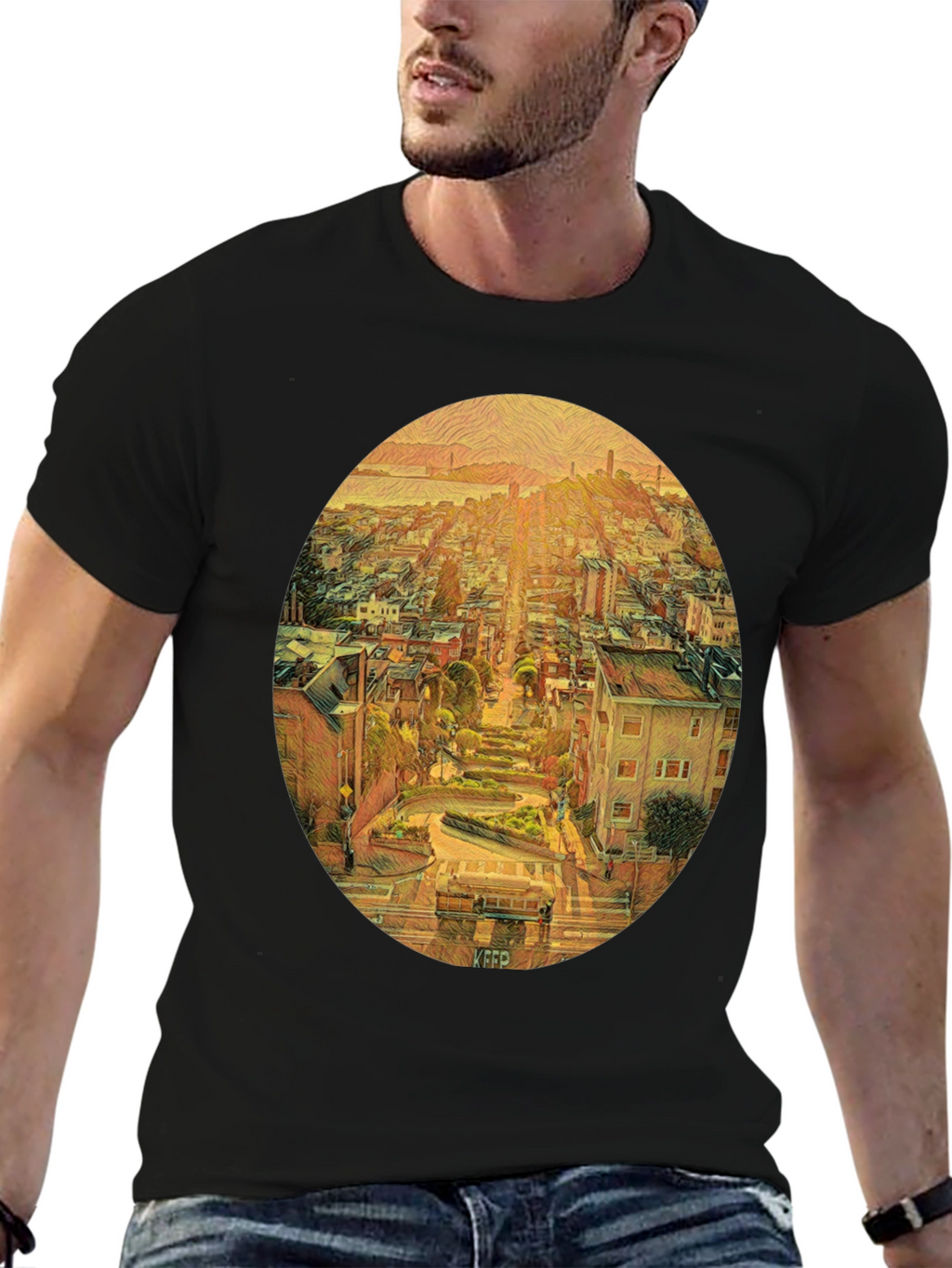 San Francisco Lombard Street Art T-Shirt