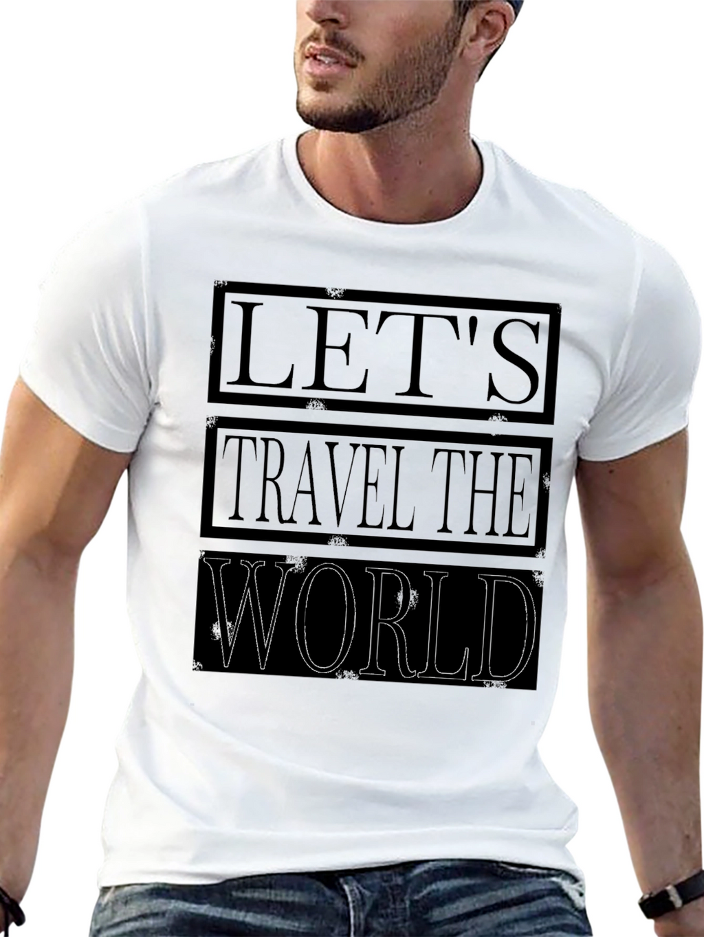 Lets Travel the World Graphic T-Shirt