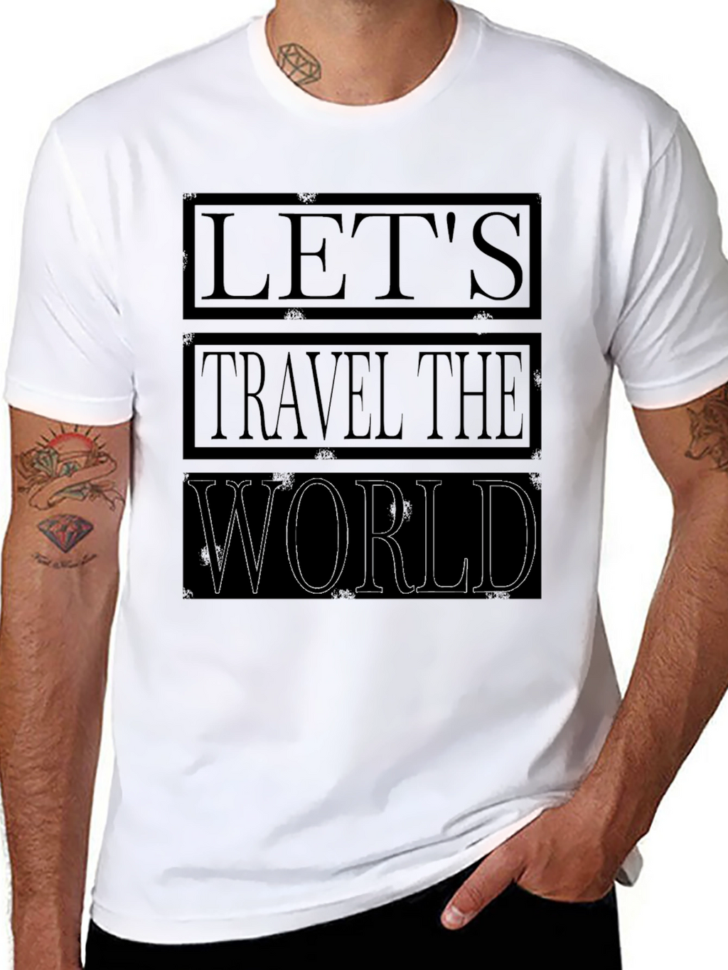 Lets Travel the World Graphic T-Shirt